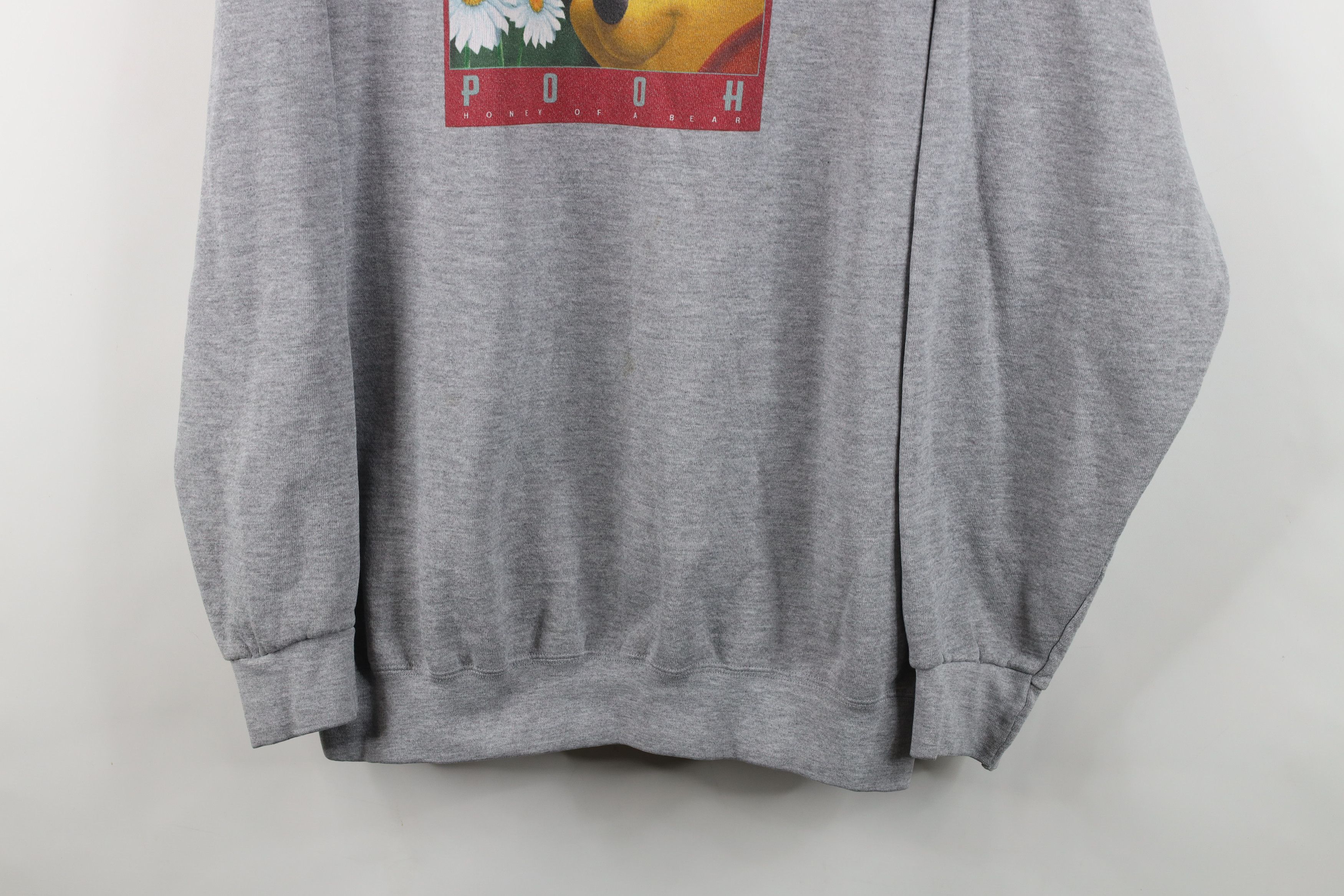 Disney Vintage 90s Disney Winnie the Pooh Box Logo Sweatshirt Size 3XL / US 20-22 - 3 Thumbnail