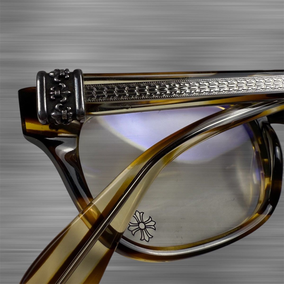 Chrome Hearts Chrome Hearts ‘Instabutt’ Fleur Tortoise Shell Size ONE SIZE - 3 Thumbnail