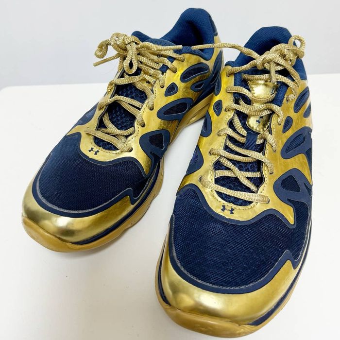 Under Armour Under Armour Notre Dame Football Team Issued Gold Blue ...