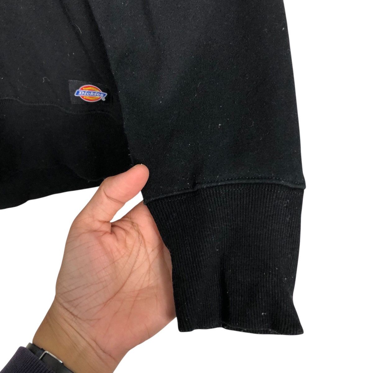 Japanese Brand Dickies Workwear Logo Sweatshirt Black Long Sleeve Crewneck Size US S / EU 44-46 / 1 - 12 Thumbnail