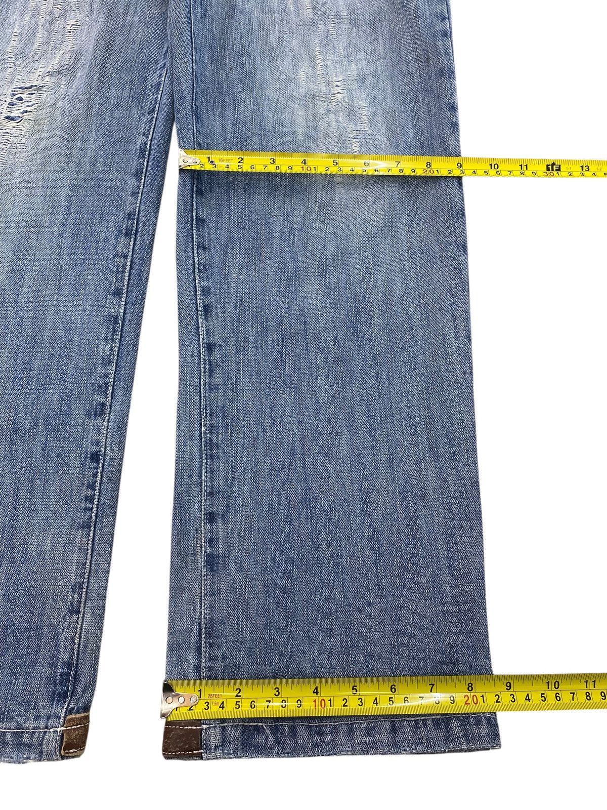 Japanese Brand Japanese Brand Blue Faded Wash Style Ripped Jeans Size US 34 / EU 50 - 8 Thumbnail