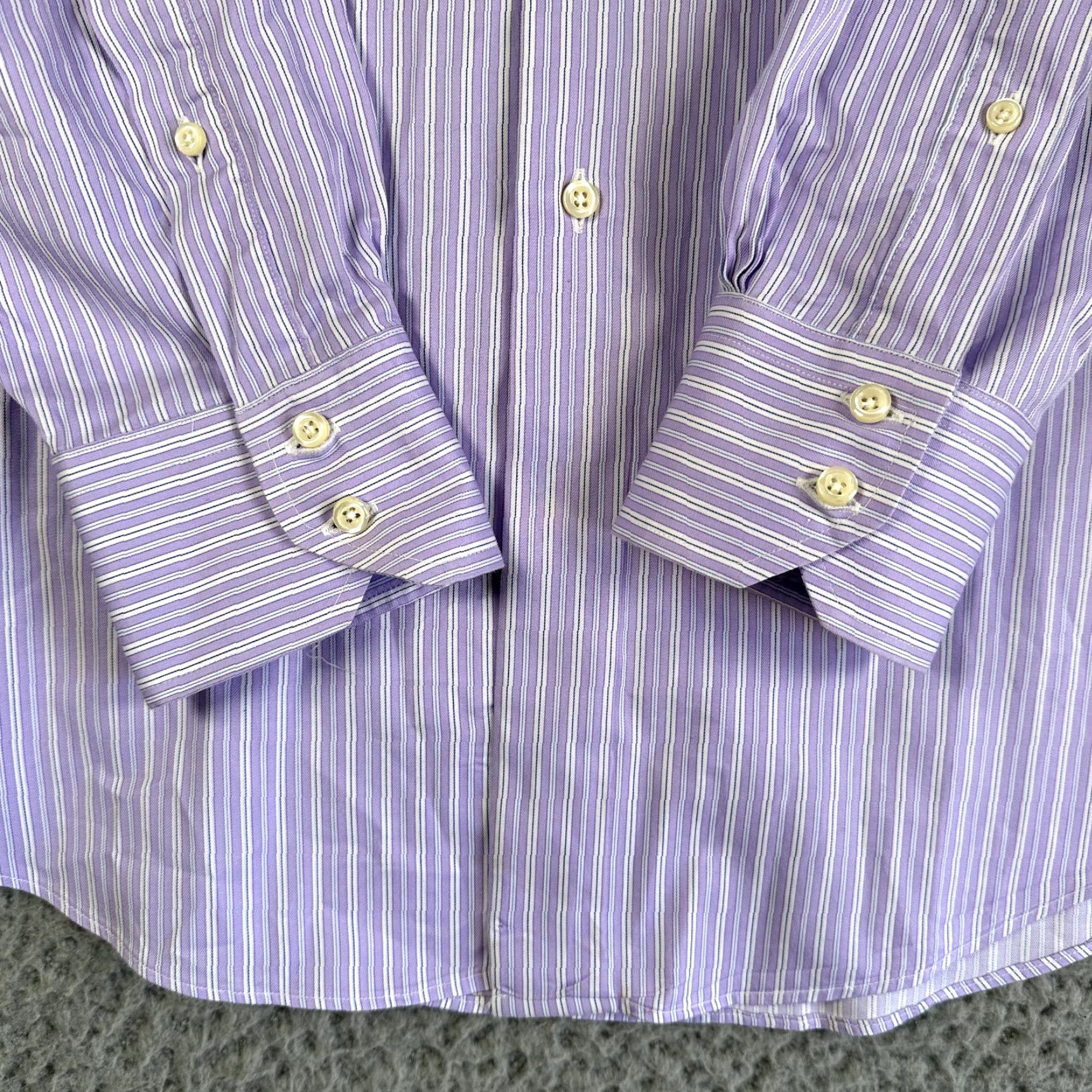 Brooks Brothers Brooks Brothers Madison Dress Shirt Mens 17.5 Striped Button Up Oxford Shirt Size 46R - 3 Thumbnail