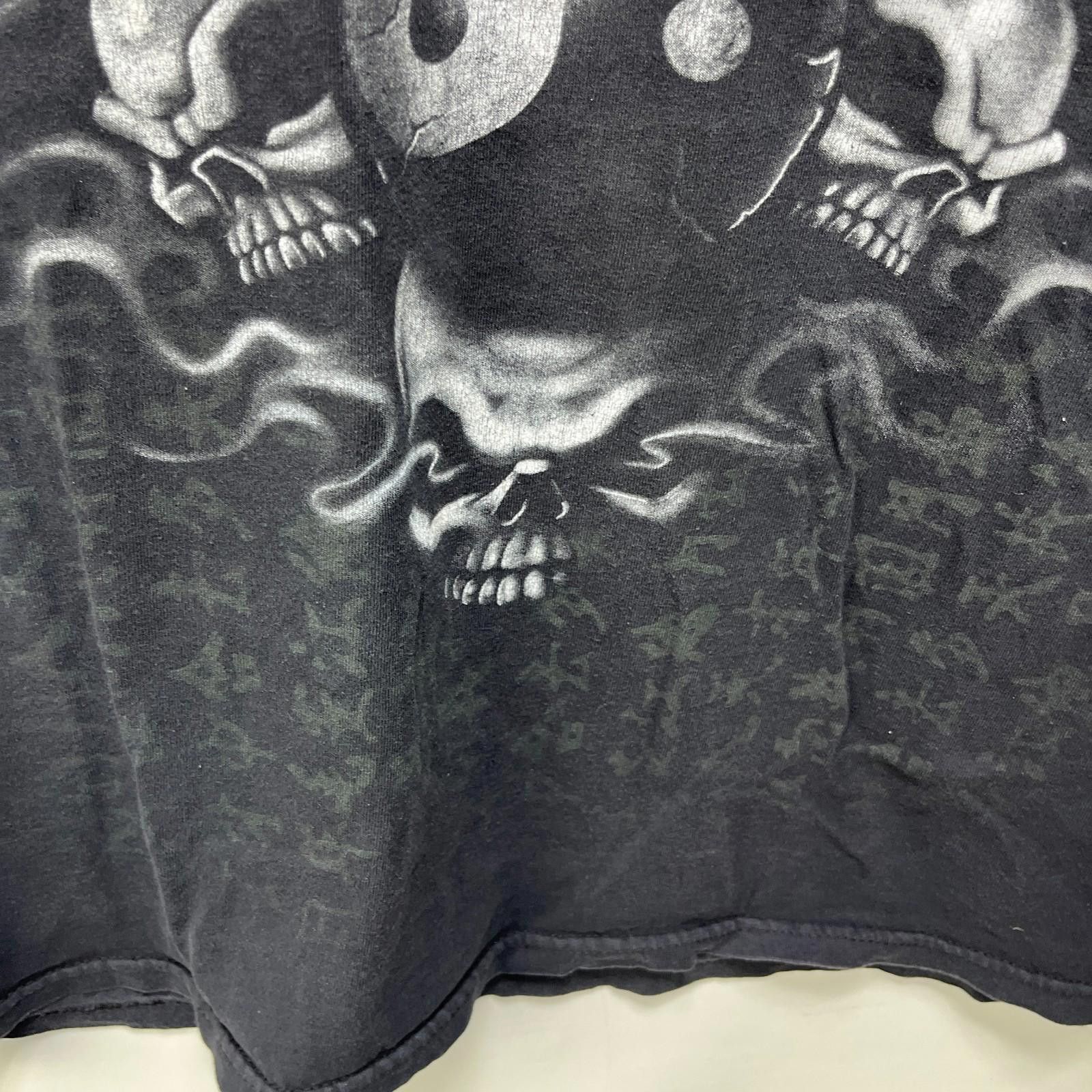 Vintage Vintage Y2K Dragon Tiger Skull Skater T Shirt 2XL Faded Size US XXL / EU 58 / 5 - 4 Thumbnail