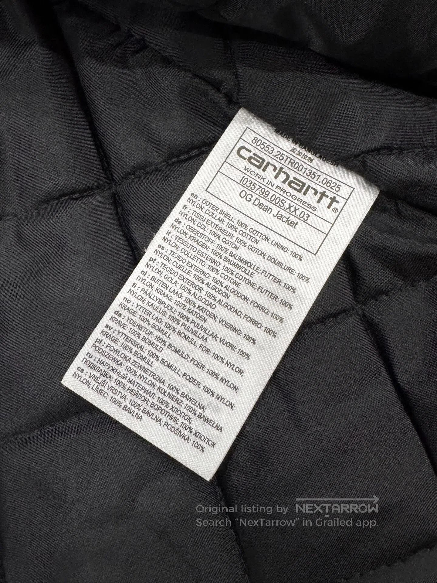 Carhartt Wip Carhartt WIP Dean Waxed Jacket. Size US M / EU 48-50 / 2 - 8 Thumbnail