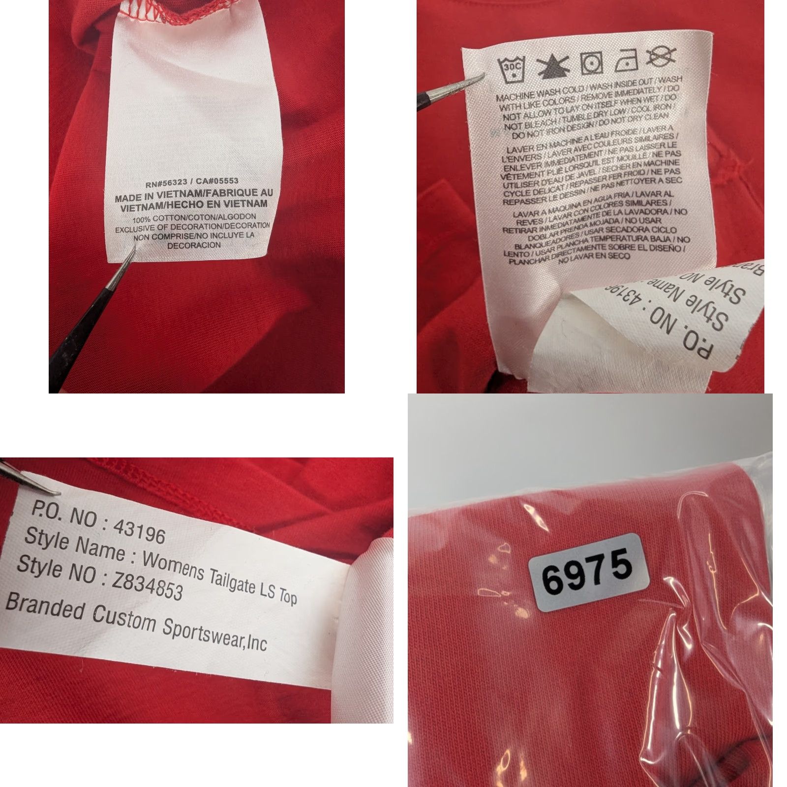 Nike VINTAGE Nike Aztecs San Diego University Women's Tailgate Long Sleeve Red Top 2XL Shirt Womens Size XXL / US 16-18 / IT 52-54 - 8 Thumbnail