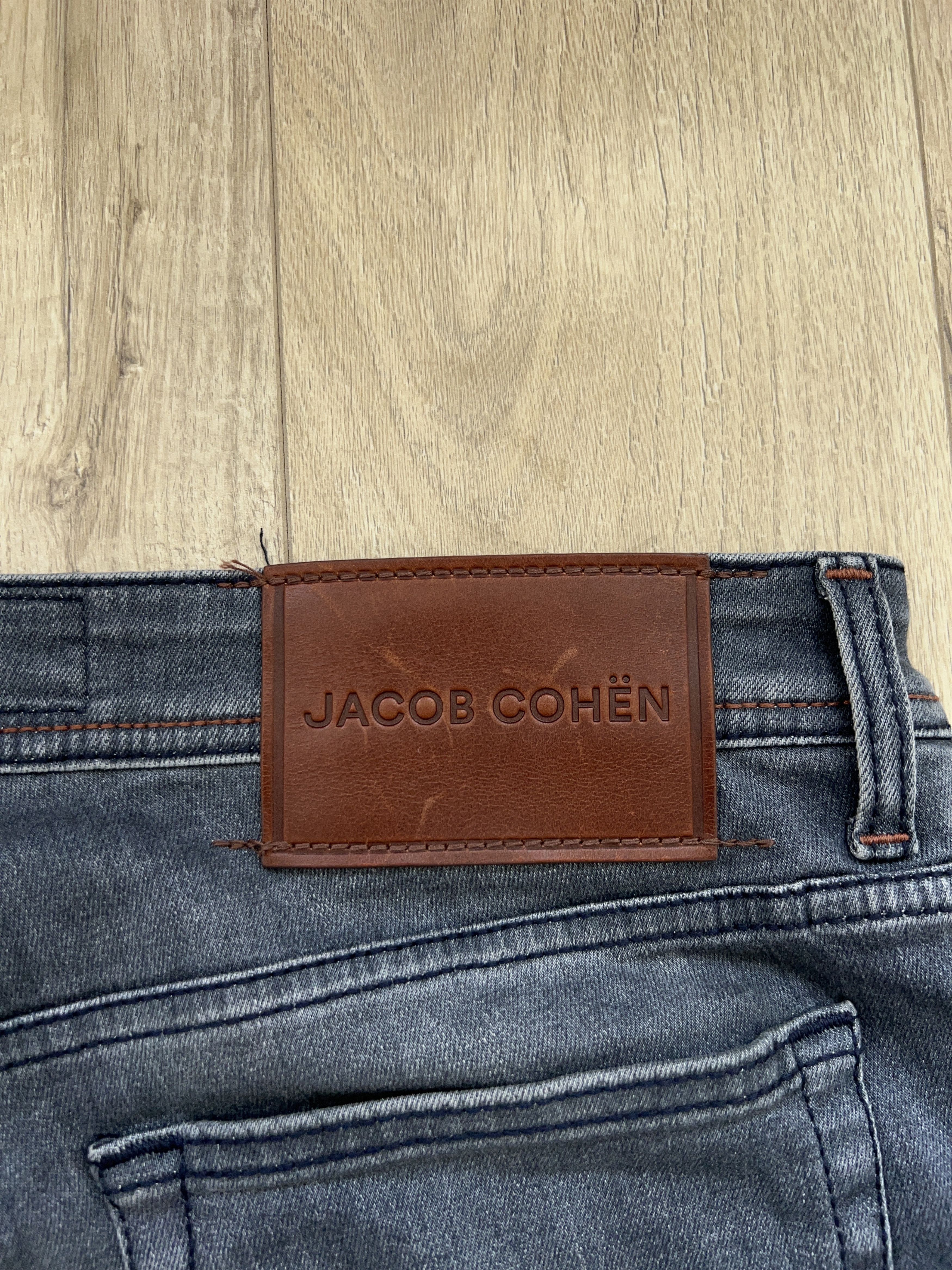 Designer × Jacob Cohen JACOB COHEN Bard Grey Cotton Elastane Jeans Pants Trousers Size US 36 / EU 52 - 3 Thumbnail