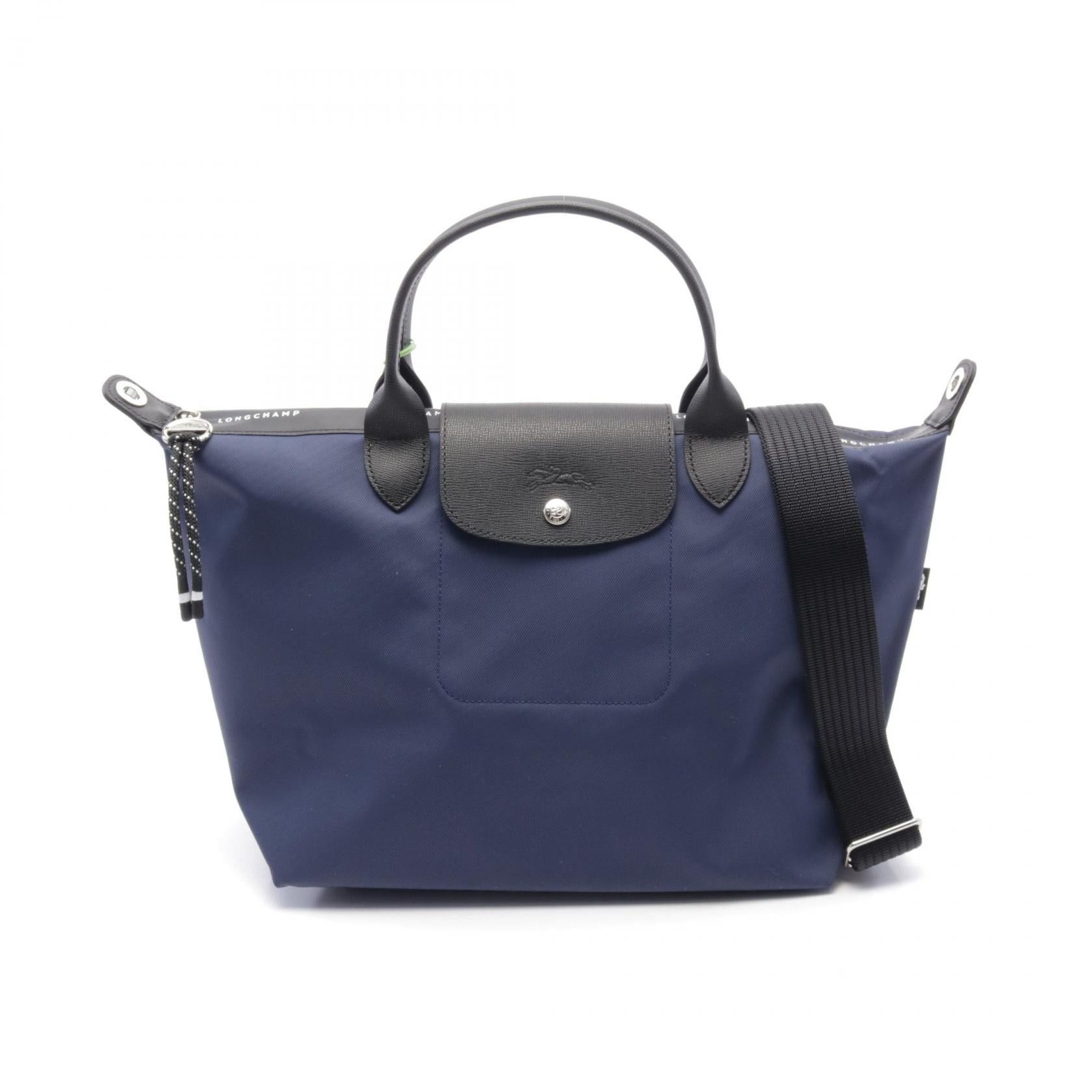 Longchamp Longchamp Le Preage Energy L Handbag Tote Bag Nylon Leather Navy Black Size ONE SIZE - 1 Thumbnail