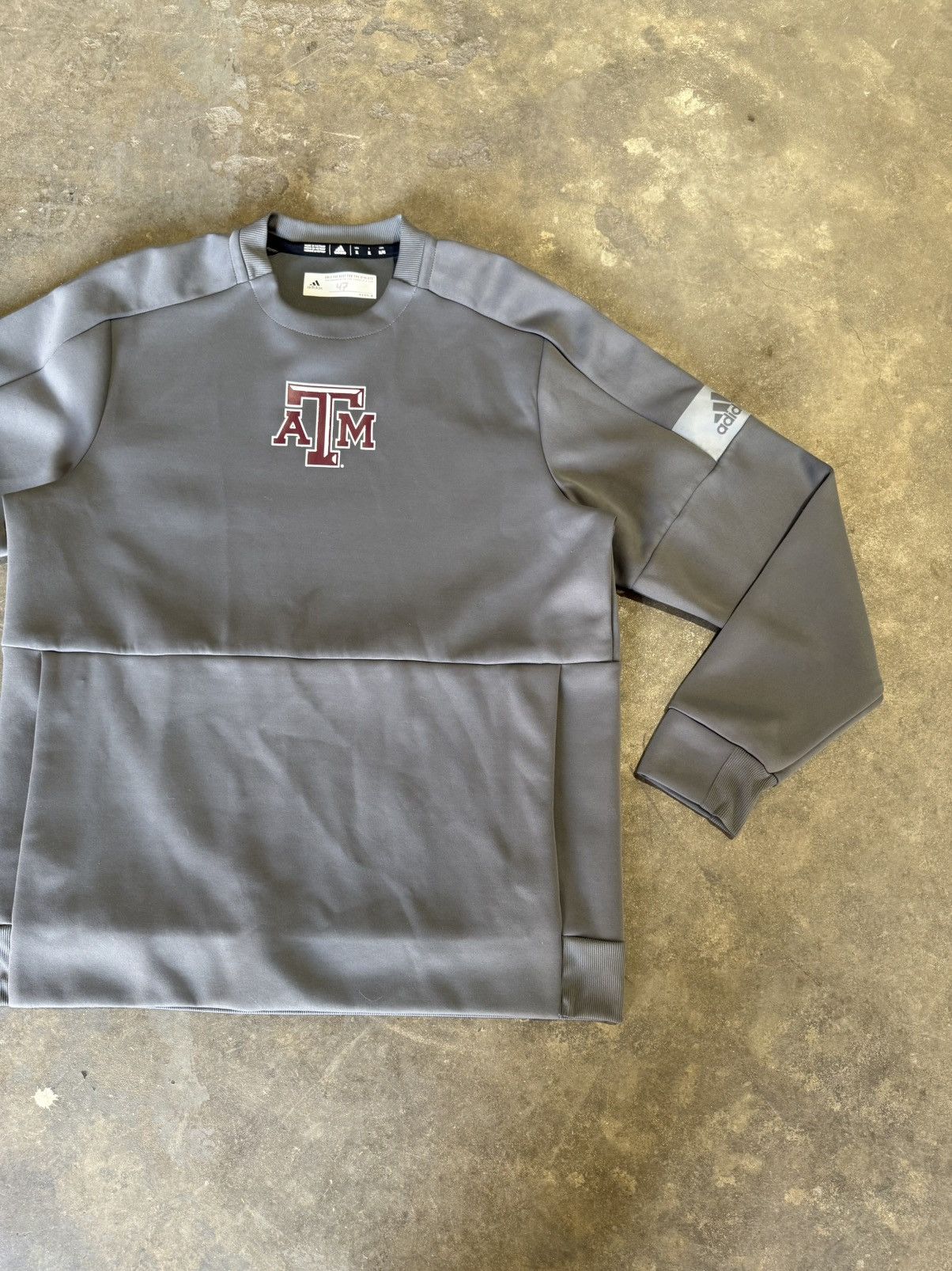 Adidas Texas A&M University Team Issued Athletic Crewneck Sweater Size US XL / EU 56 / 4 - 3 Thumbnail