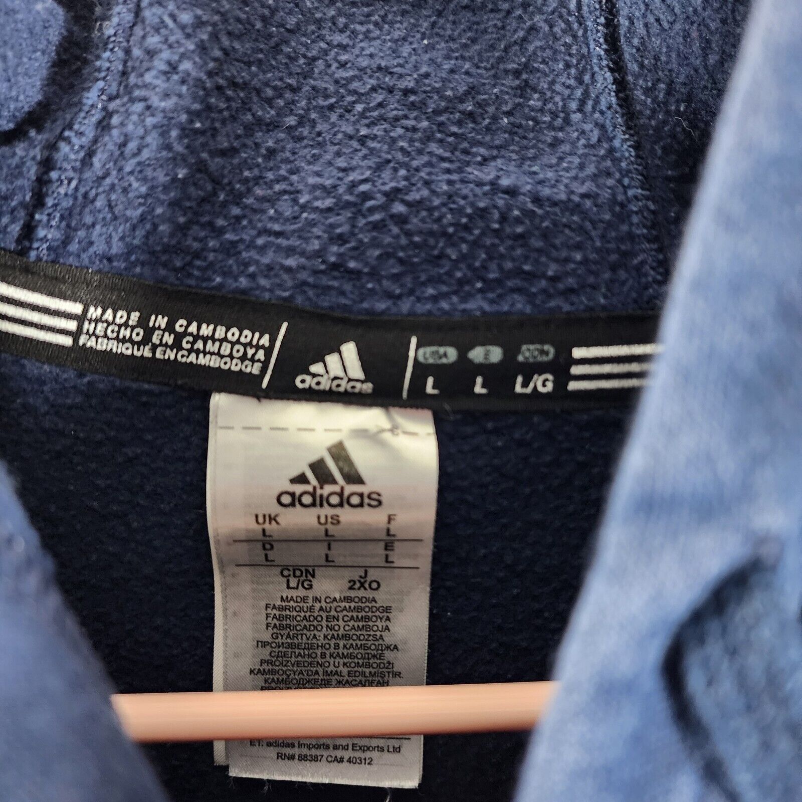 Adidas Michigan State Mens Blue Pullover Sweatshirt Adidas Large LG Size US L / EU 52-54 / 3 - 5 Thumbnail