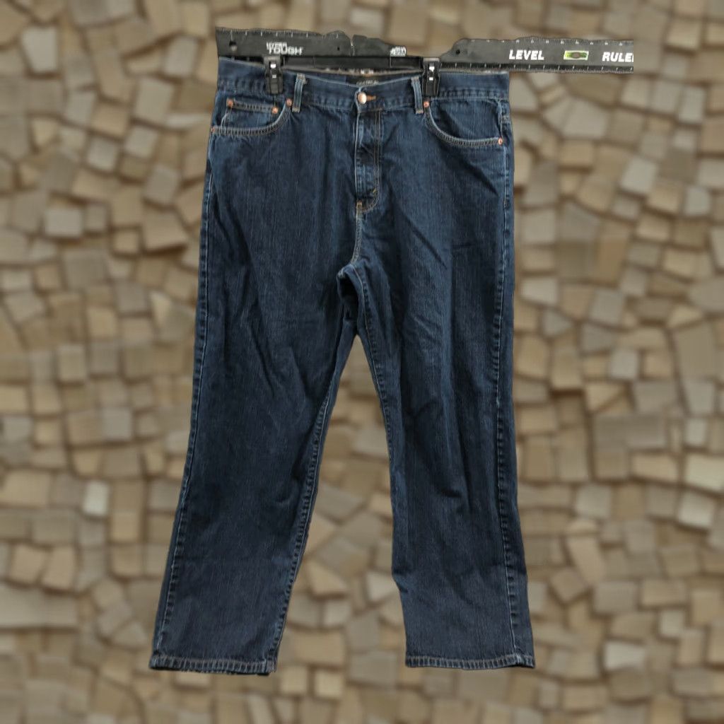 Calvin Klein Calvin Klein Straight Jeans Size 40 Mens Mid Rise Dark Wash Blue (Regular) 5-Pocket Denim Jeans Size US 40 / EU 56 - 1 Thumbnail