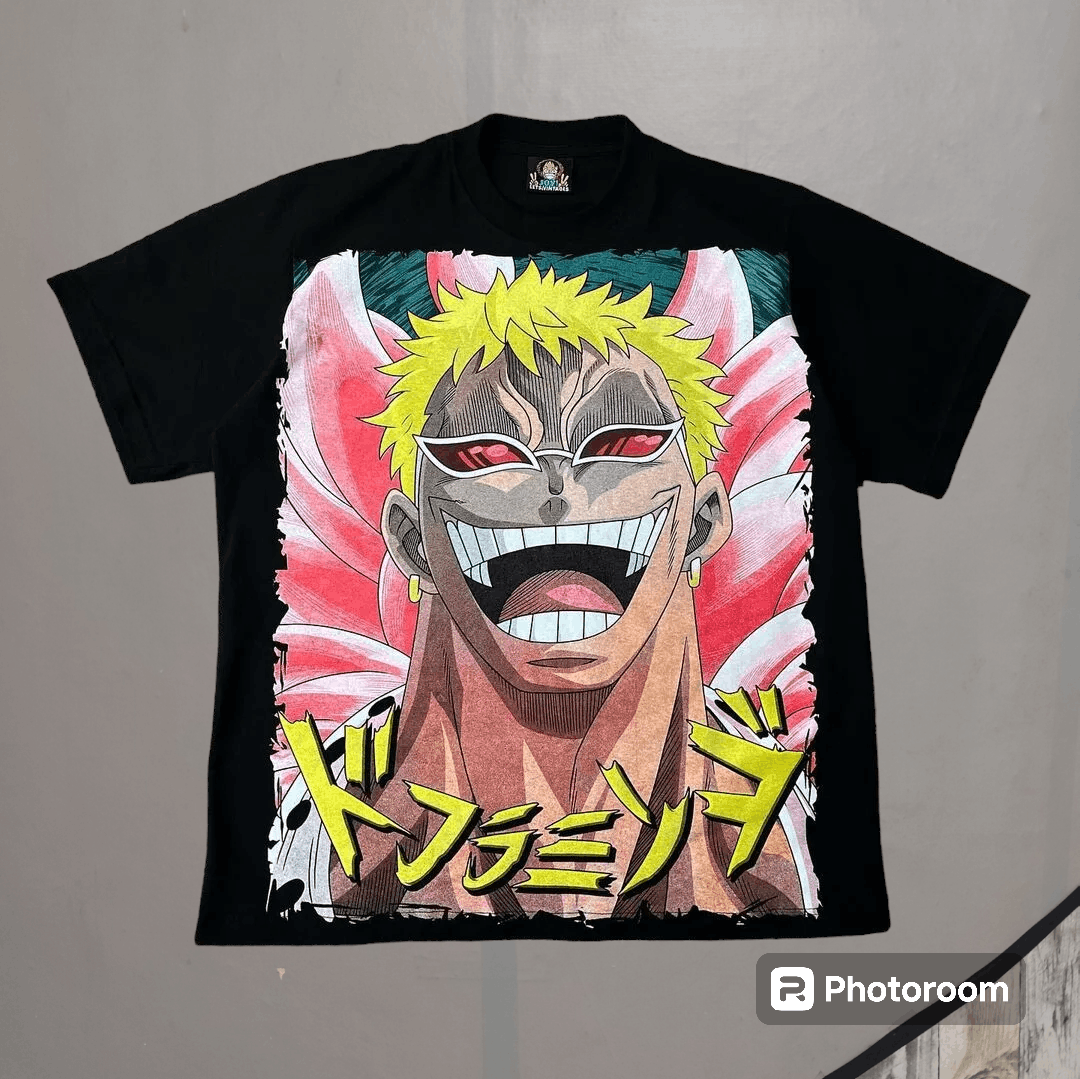 Anime × Japanese Brand One Piece 'SHICHIBUKAI' - DONQUIXOTE DOFLAMINGO Tee Size US XL / EU 56 / 4 - 1 Thumbnail