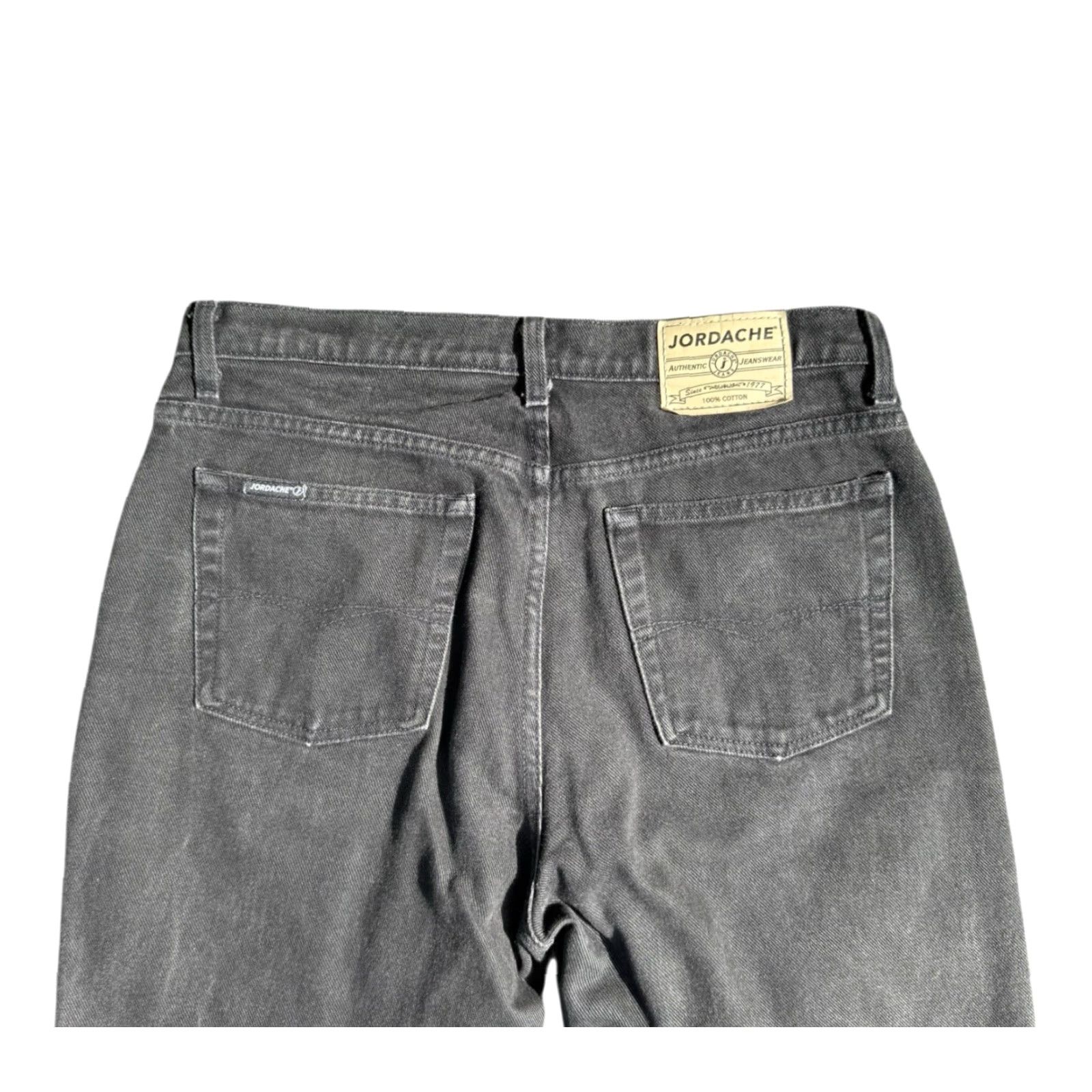 Jordache VINTAGE Jordache Jeans Black Denim Womens Size 14 Regular Straight 13/14 Size 36" / US 14 / IT 50 - 3 Thumbnail