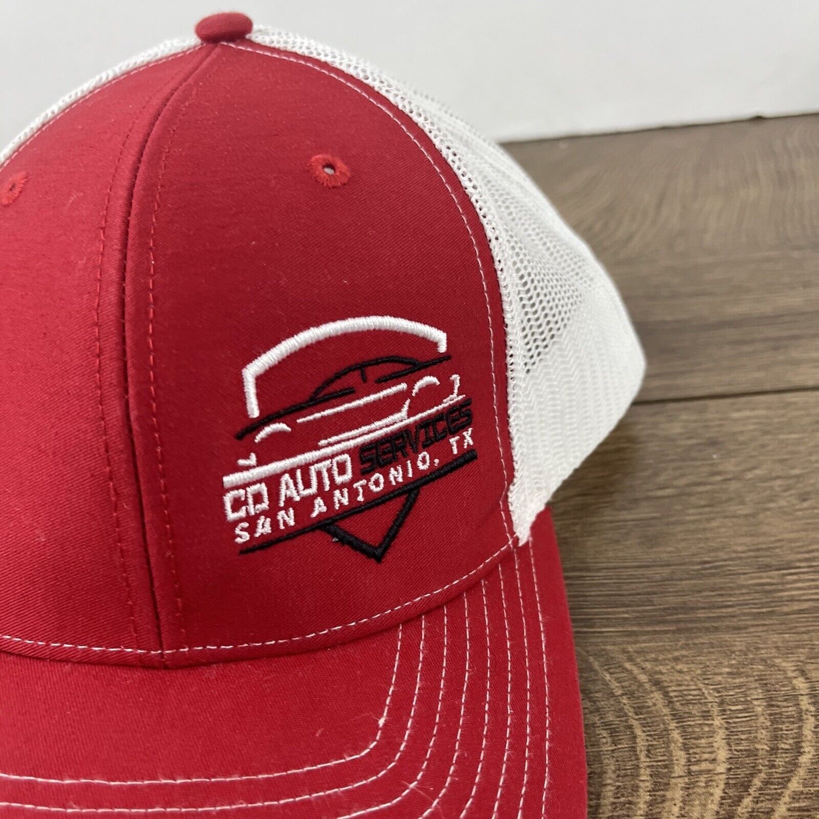 Other CD Auto Services Hat San Antonio Texas Adjustable Hat Red Ha Size ONE SIZE - 7 Thumbnail