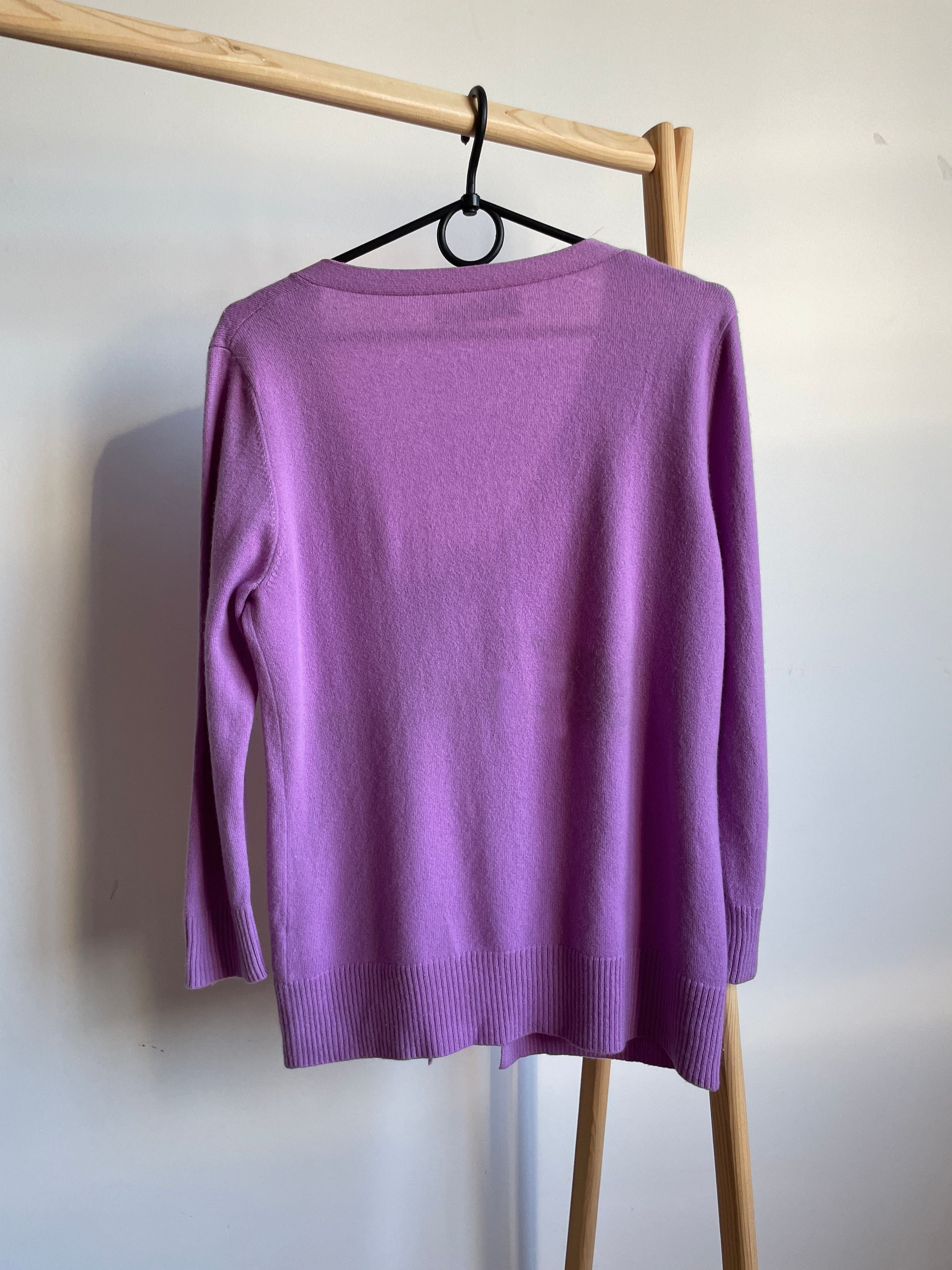 Allude Allude Womens Tie Front Cashmere Cardigan Size L Size L / US 10 / IT 46 - 2 Thumbnail