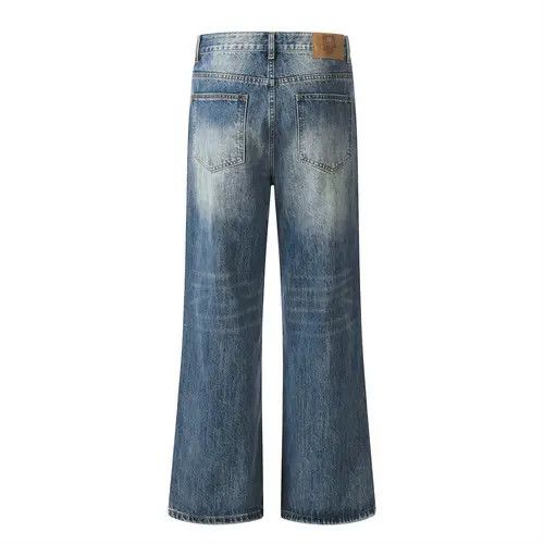 Japanese Brand × Jean Heavy washed gradient distressed flared ripped loose jeans Size US 32 / EU 48 - 3 Thumbnail