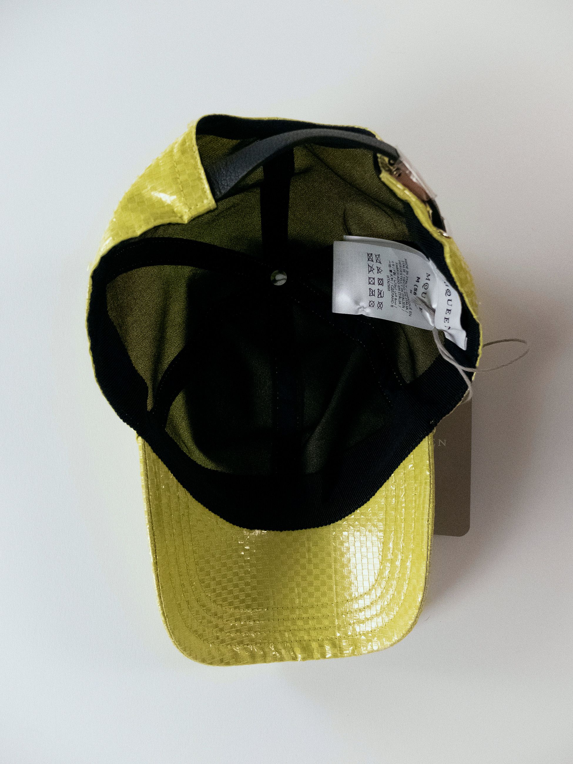Alexander McQueen ALEXANDER MCQUEEN yellow Tarpaulin silk baseball cap Medium Size ONE SIZE - 8 Thumbnail