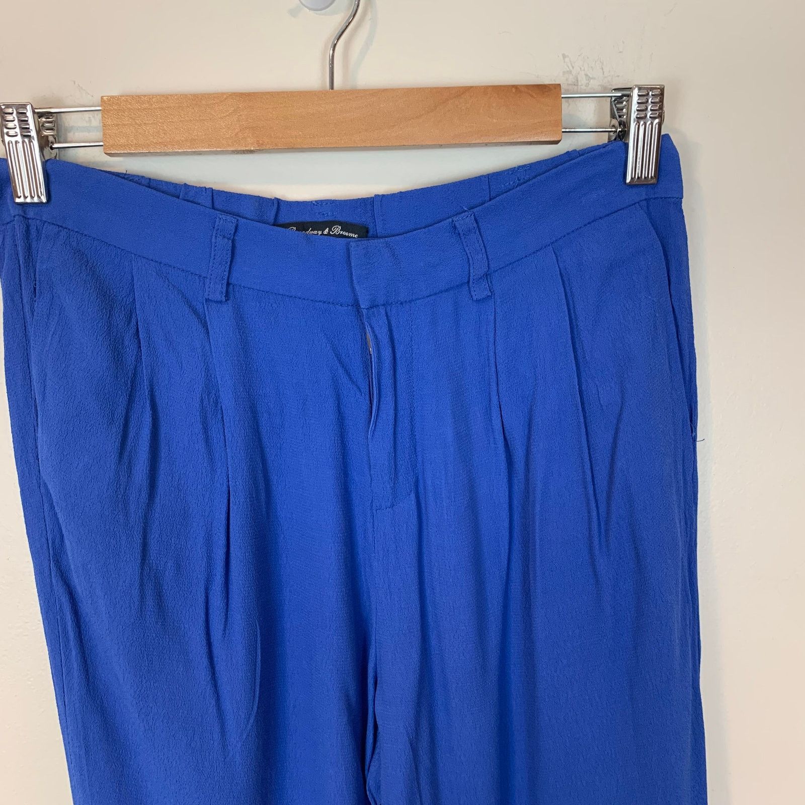 Madewell Madewell Typeset Trouser Blue Drapey Pleated Ankle Pants 2 Size 26" / US 2 / IT 38 - 3 Thumbnail