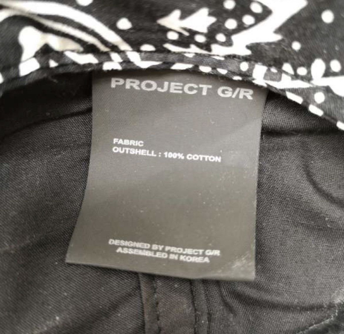 PROJECT G/R BANDANA LAYERED CAP - BLACK hat Size ONE SIZE - 6 Thumbnail