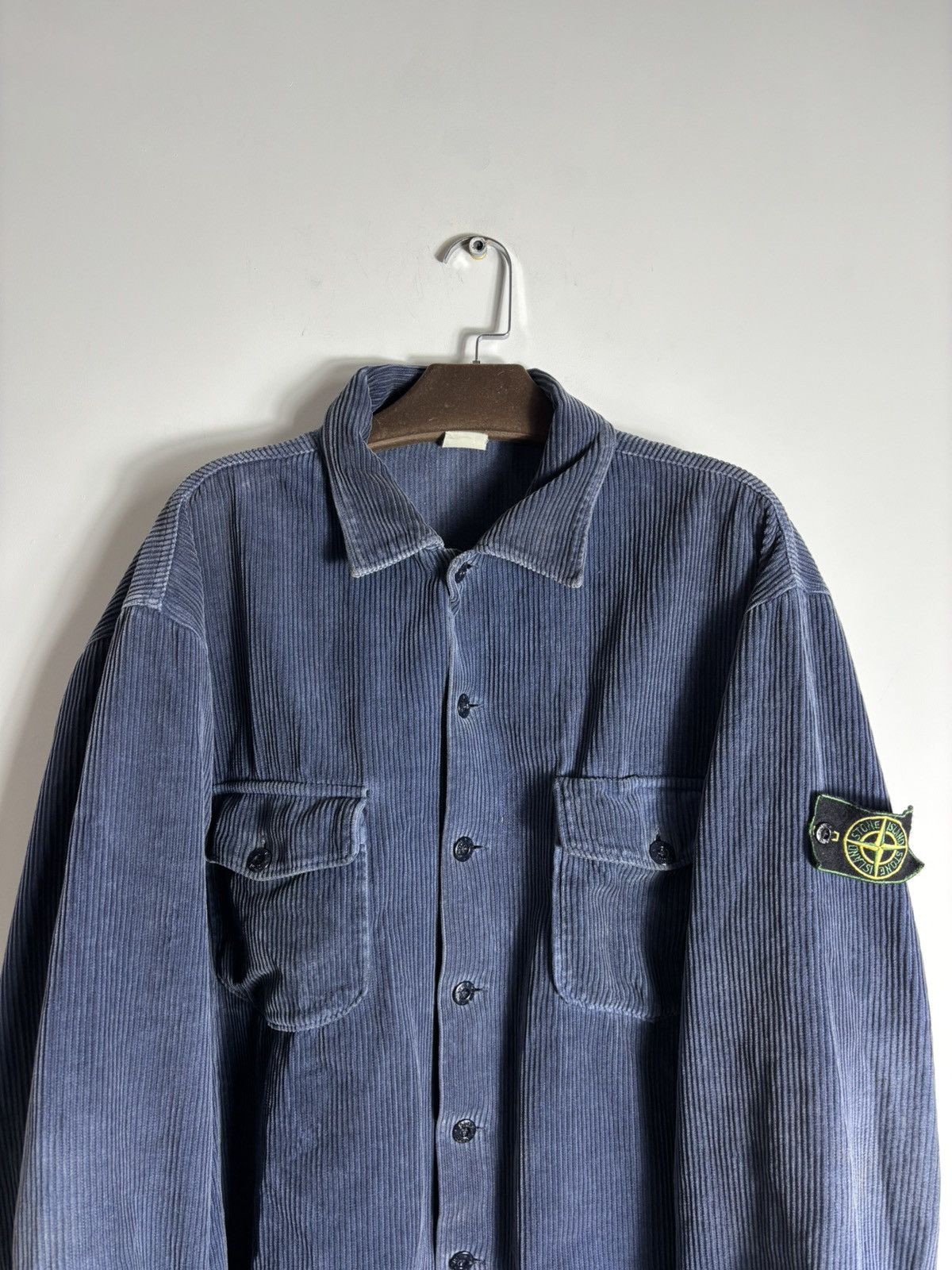 Stone Island Vintage Stone Island Jumbo Corduroy Overshirt Size US XXL / EU 58 / 5 - 7 Thumbnail