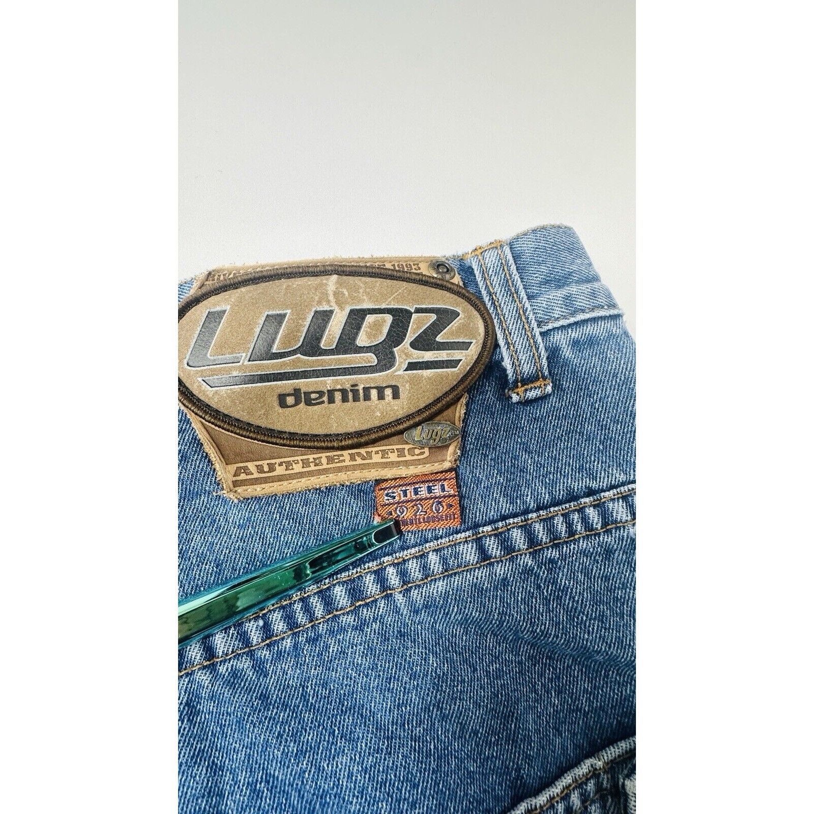 Lugz Vintage Lugz Carpenter Baggy Hip Hop Jean Shorts 90s Size 32 Size US 32 / EU 48 - 7 Thumbnail