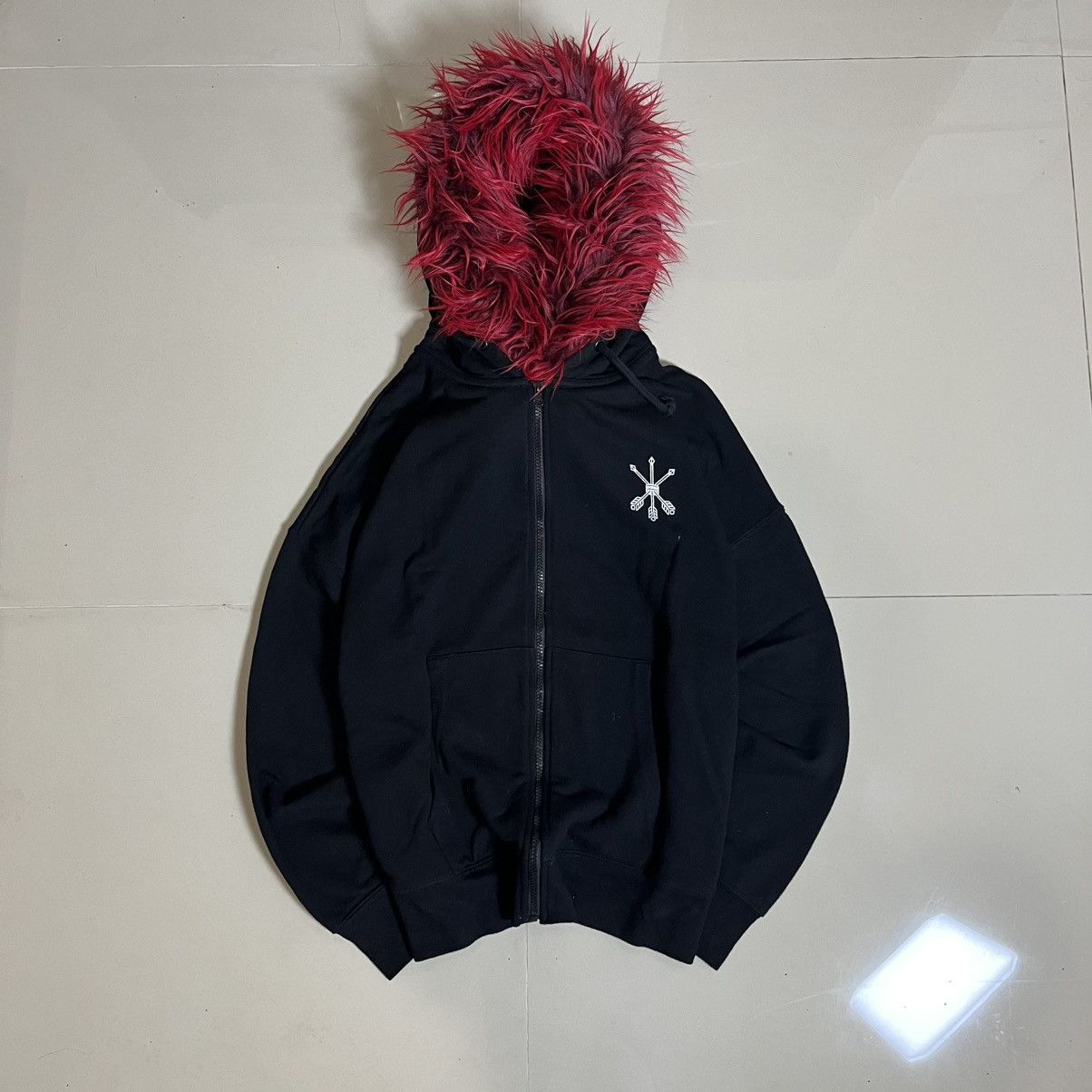 If Six Was Nine Union x Johnny’s Faux Fur Hoodie – Rare Japan XL Fit Size US XL / EU 56 / 4 - 1 Thumbnail