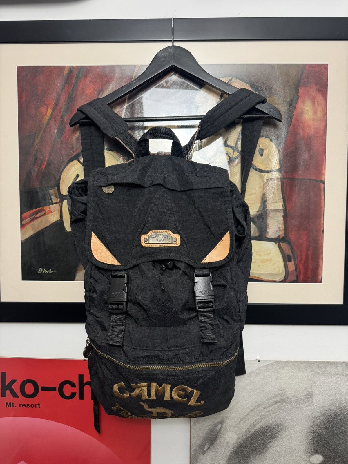 Camel Vintage 90s Camel Travel Bags Backpack Retro Cigarettes Hype Size ONE SIZE - 2 Thumbnail