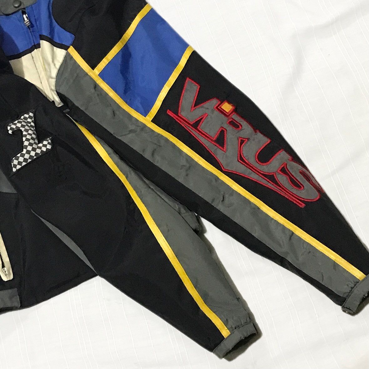 Vintage virus motorcycle nylon jacket Size US S / EU 44-46 / 1 - 7 Thumbnail