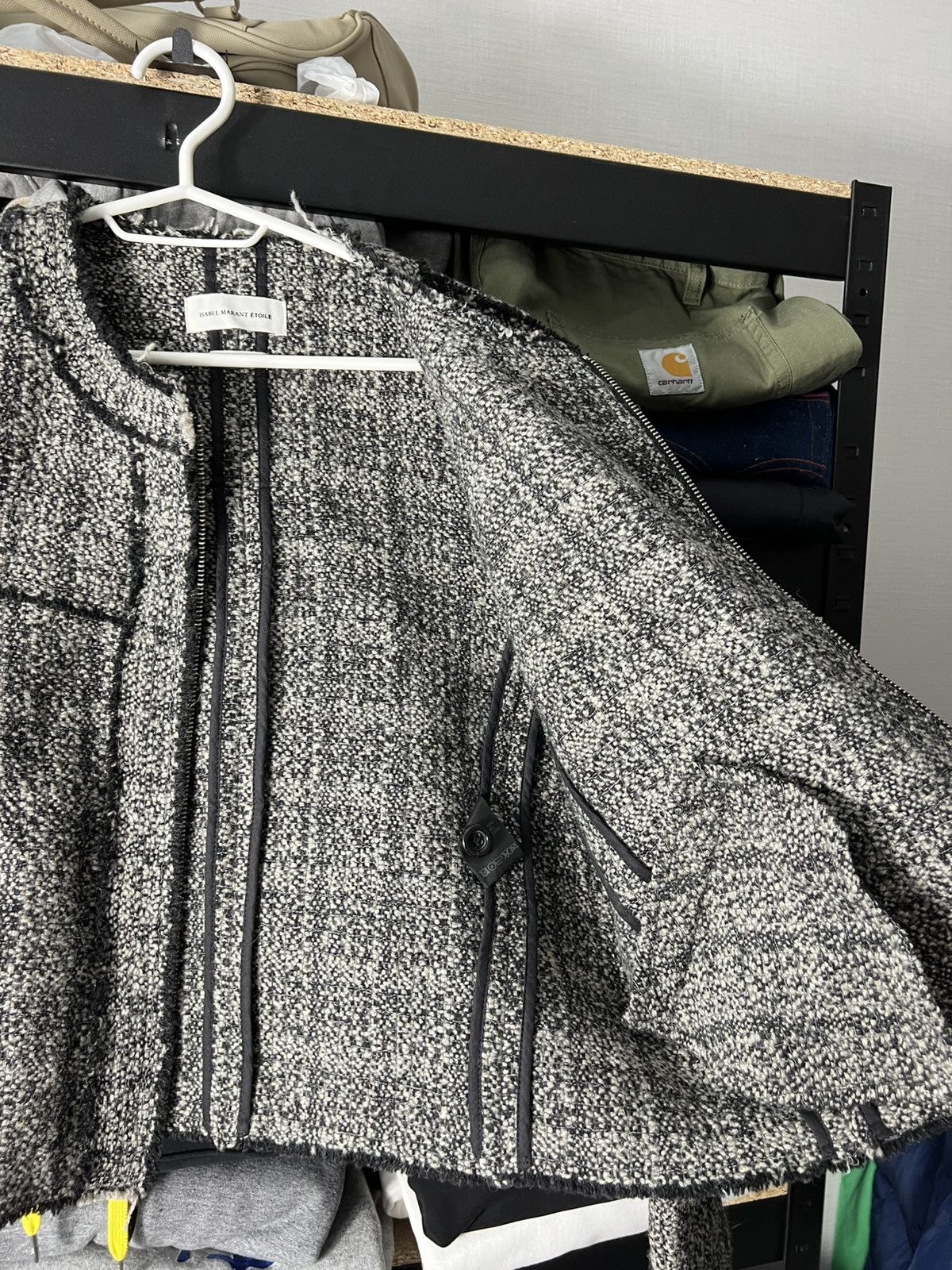 Isabel Marant Etoile 👑 Isabel Marant Etoile Tweed Wool Linen Blend Blazer Jacket Size M / US 6-8 / IT 42-44 - 9 Thumbnail