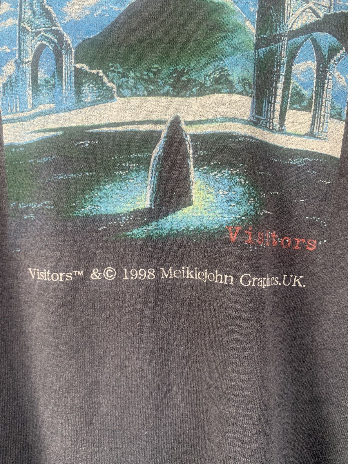 Vintage 90s Visitors Alien Movie T shirt