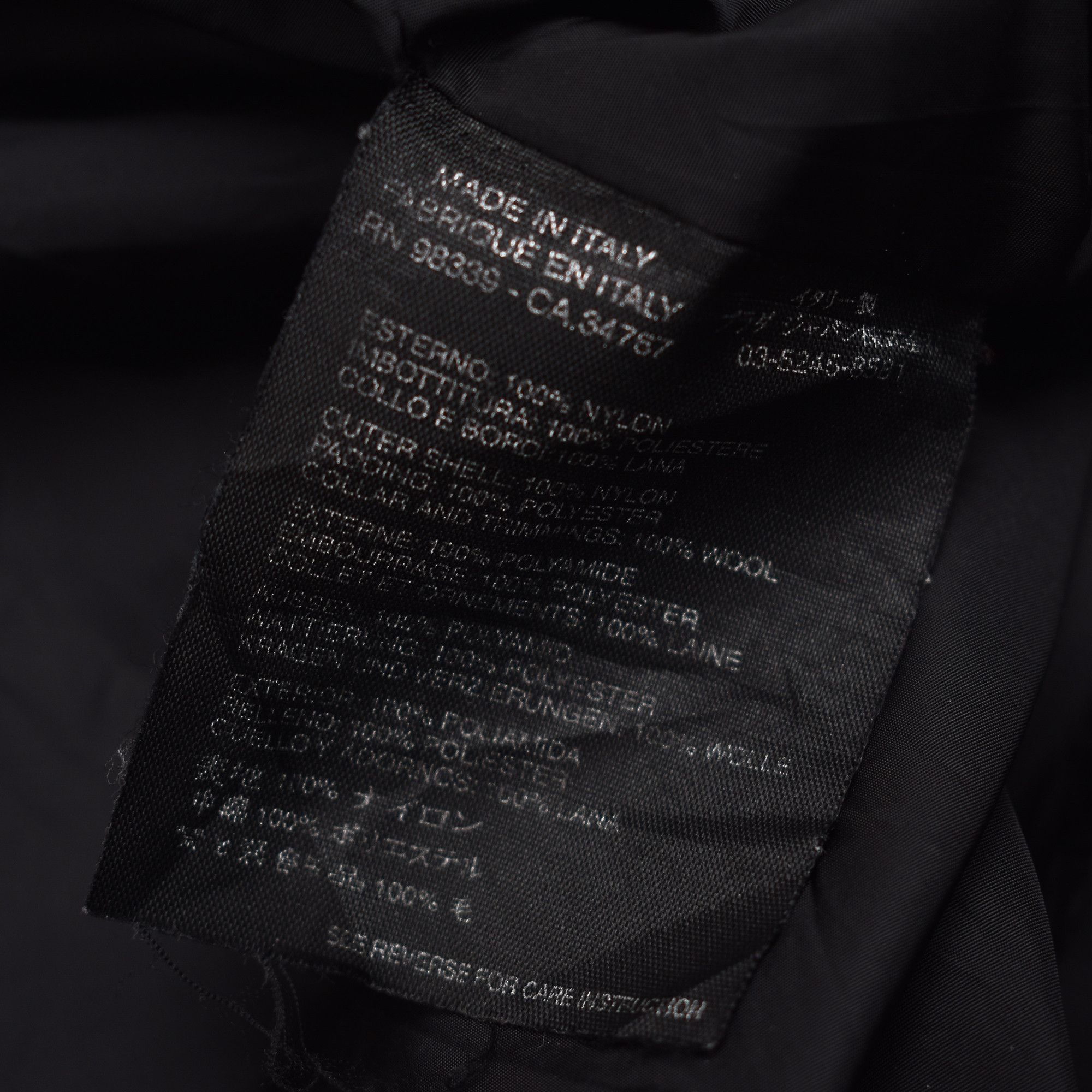 Prada PRADA NYLON BOMBER JACKET BLACK MENS MADE IN ITALY Size US L / EU 52-54 / 3 - 5 Thumbnail