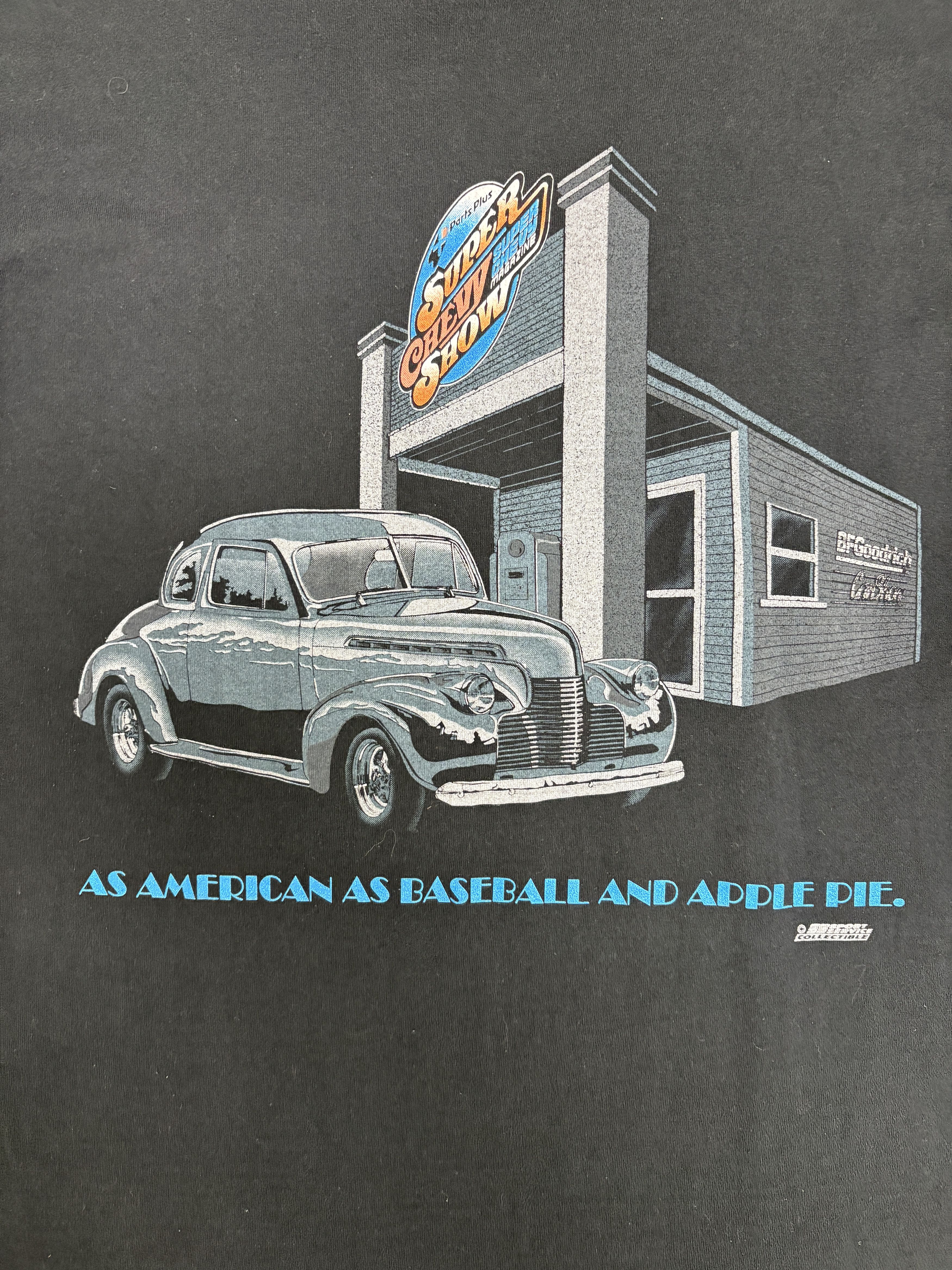 Vintage Super Chevy Show Vintage Black T-Shirt Tee Size US XL / EU 56 / 4 - 2 Thumbnail