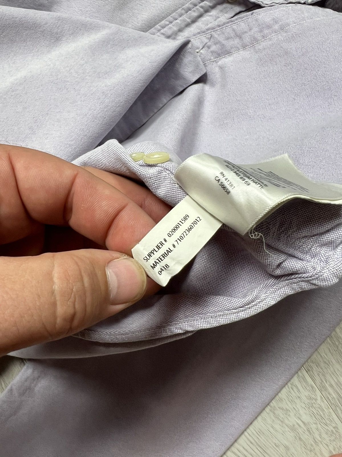 Polo Ralph Lauren Ralph Lauren Purple Button Up Long Sleeve Thick Shirt Size US M / EU 48-50 / 2 - 11 Thumbnail