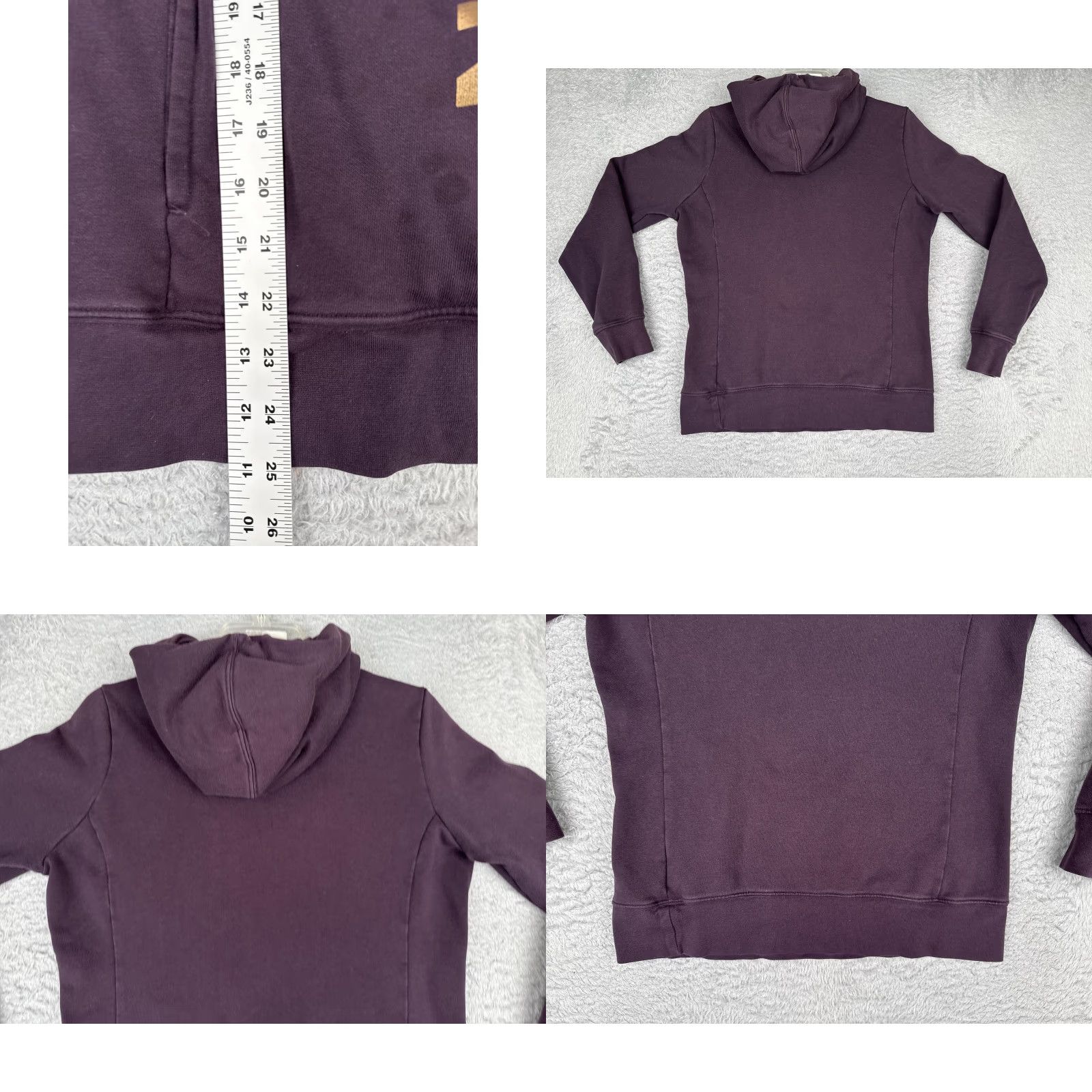 The North Face The North Face Hoodie Womens Medium Purple Pullover Logo Fleece Sweatshirt Size M / US 6-8 / IT 42-44 - 9 Thumbnail