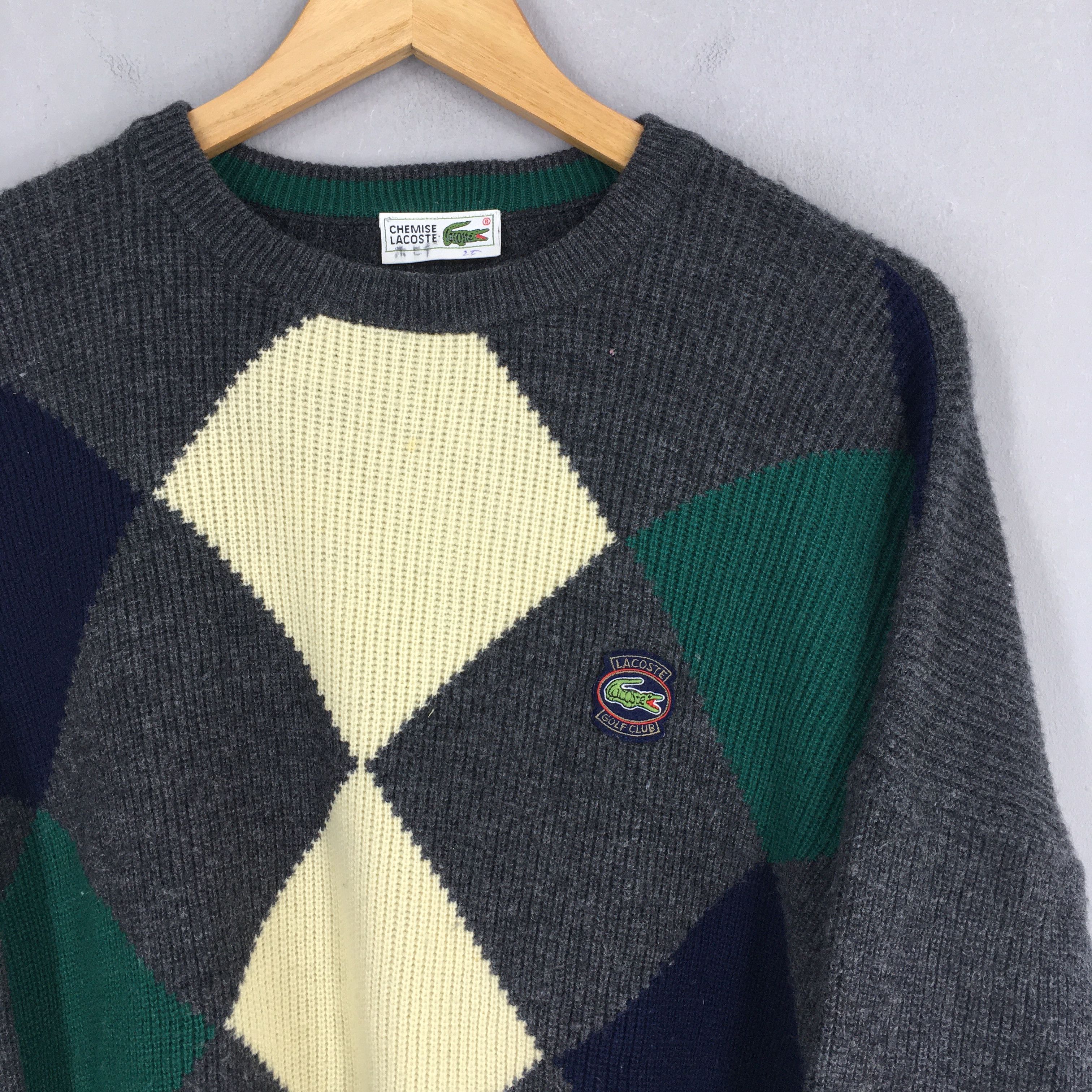 Designer Vintage 90s Chemise Lacoste Sweatshirts Large Size US L / EU 52-54 / 3 - 2 Thumbnail