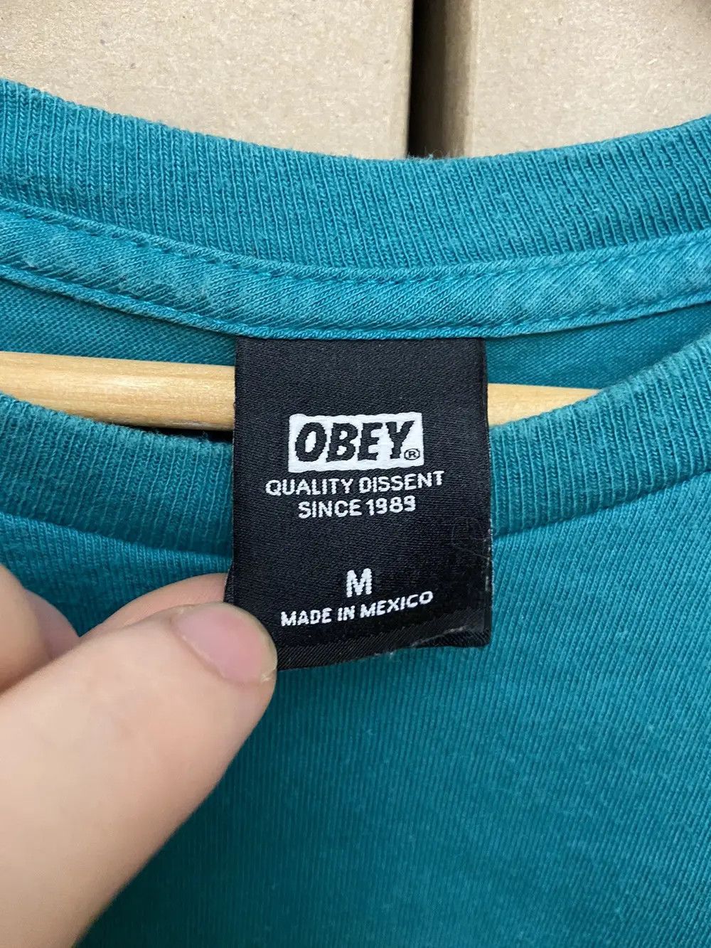 Obey VINTAGE OBAY RAP Y2K TEE T SHIRT JAPANESE SKATE STREETWEAR Size US M / EU 48-50 / 2 - 9 Thumbnail