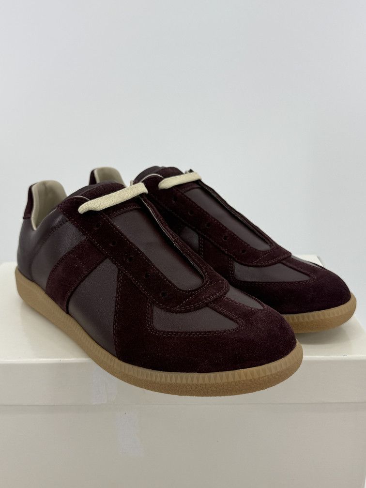 Maison Margiela GAT Low Burgundy Purple Size US 9 / EU 42 - 2 Thumbnail