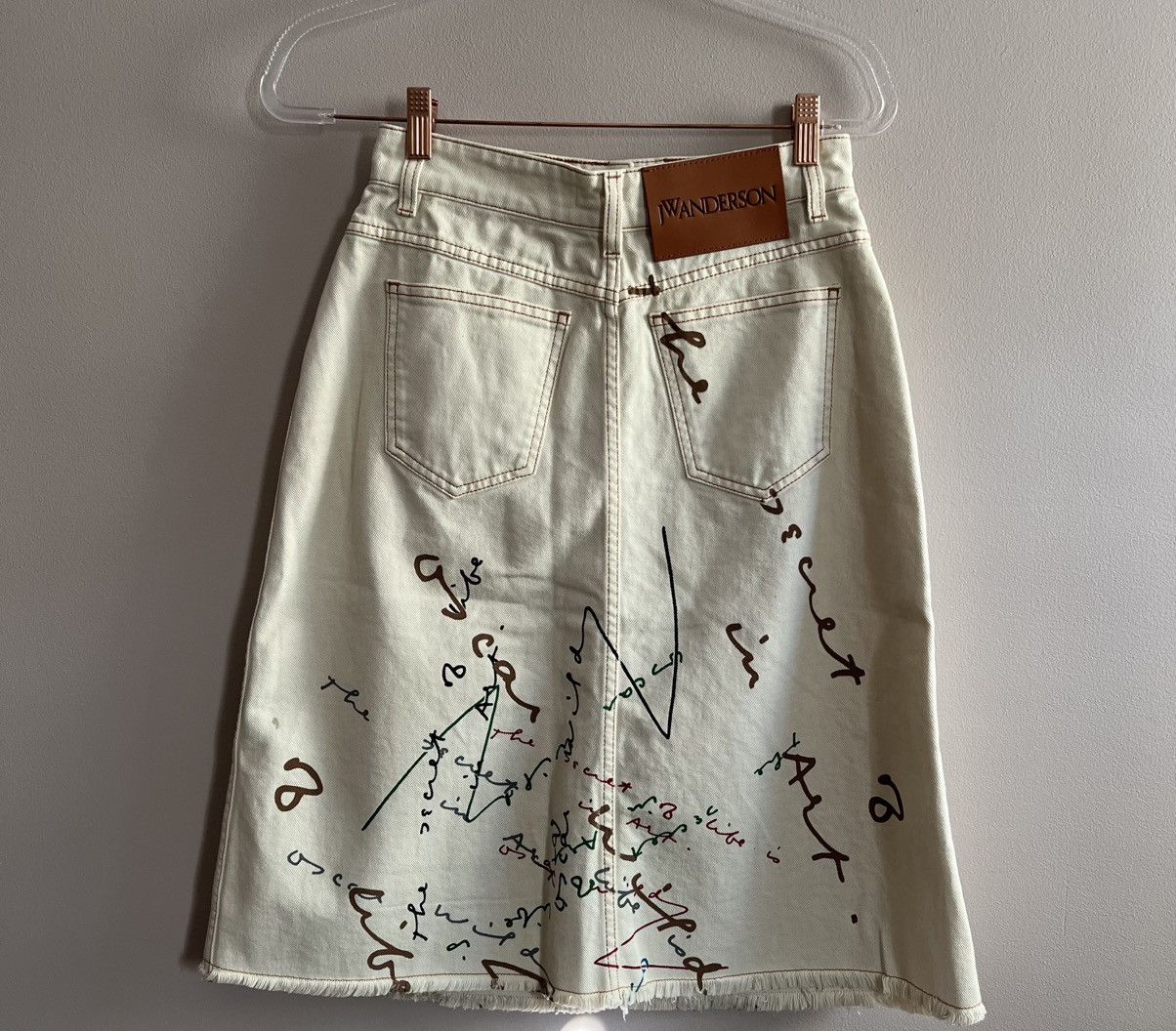 JW Anderson JW Anderson Oscar Wilde Capsule Frayed Hem Skirt Size 27" / US 4 / IT 40 - 9 Thumbnail