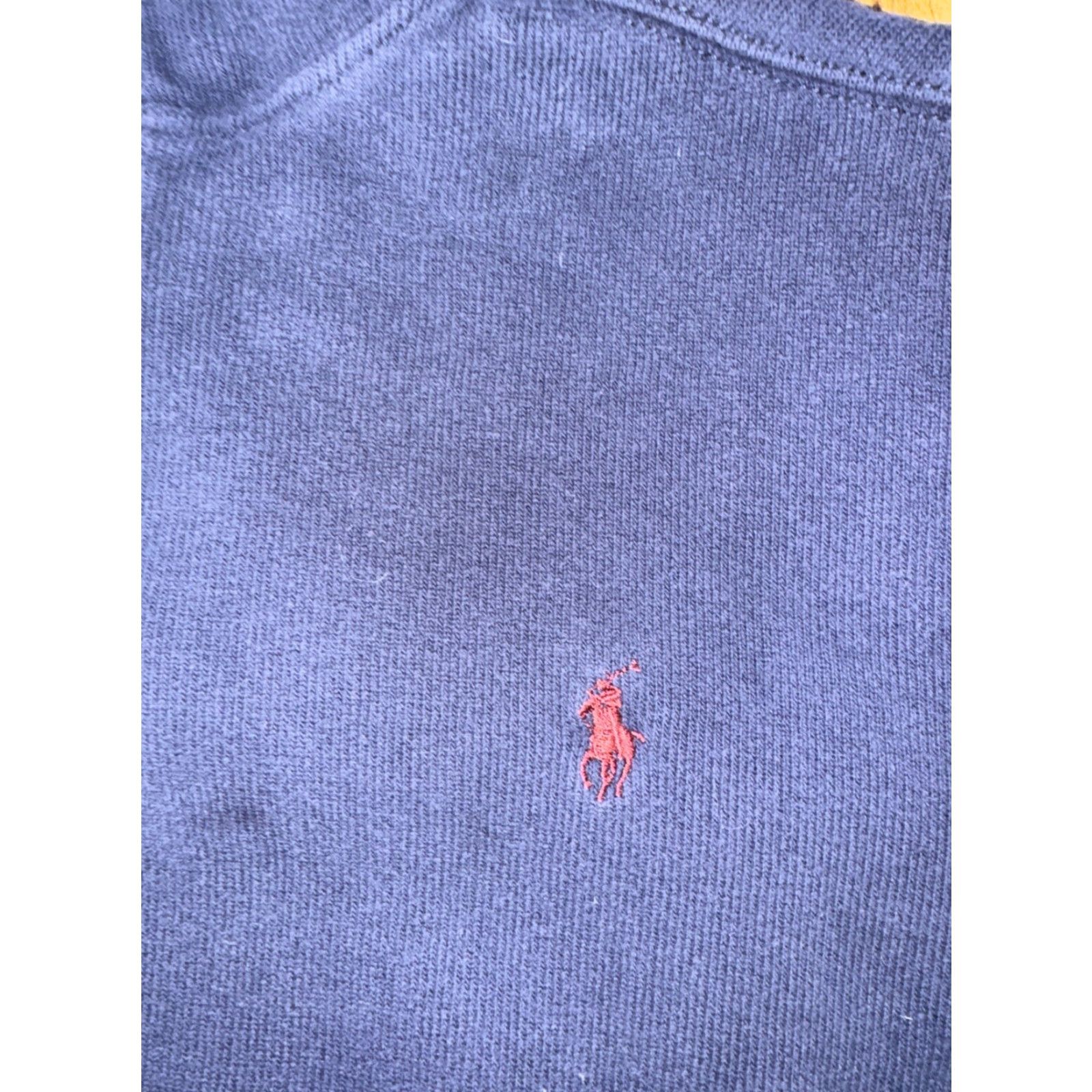 Ralph Lauren Polo Ralph Lauren Quarter Zip Shirt Navy Blue L Mens Pullover Sweater 23x23 Size US L / EU 52-54 / 3 - 2 Thumbnail