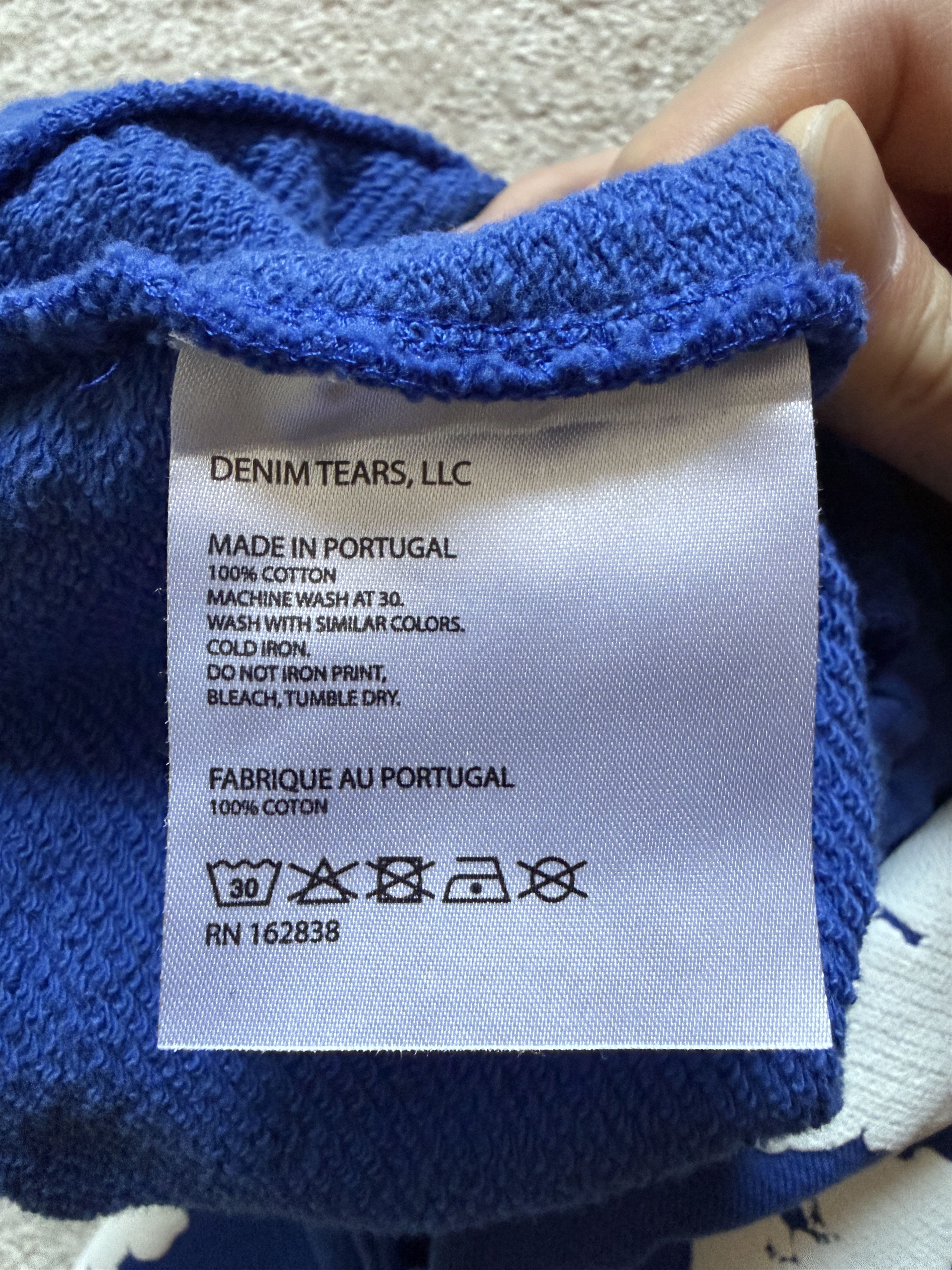 DENIM TEARS Denim Tears The Cotton Wreath Sweatpants Royal Blue Size US 32 / EU 48 - 4 Thumbnail