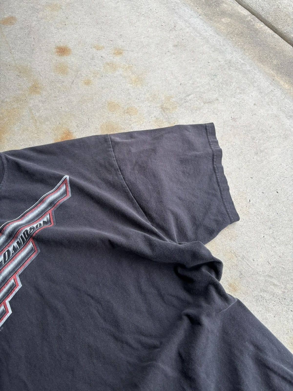 Harley Davidson Vintage Early 2000s Harley Davidson Grunge Kelowna Boxy Tee Size US L / EU 52-54 / 3 - 4 Thumbnail