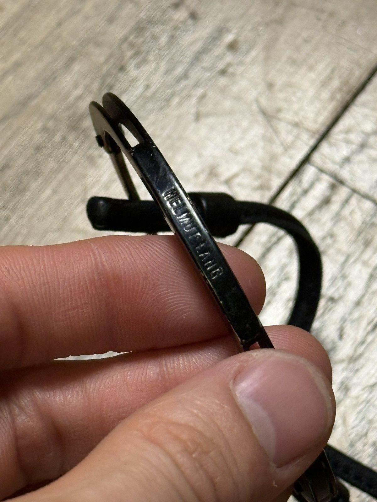 Helmut Lang Helmut lang SS04 womens black handcuff Size ONE SIZE - 5 Thumbnail