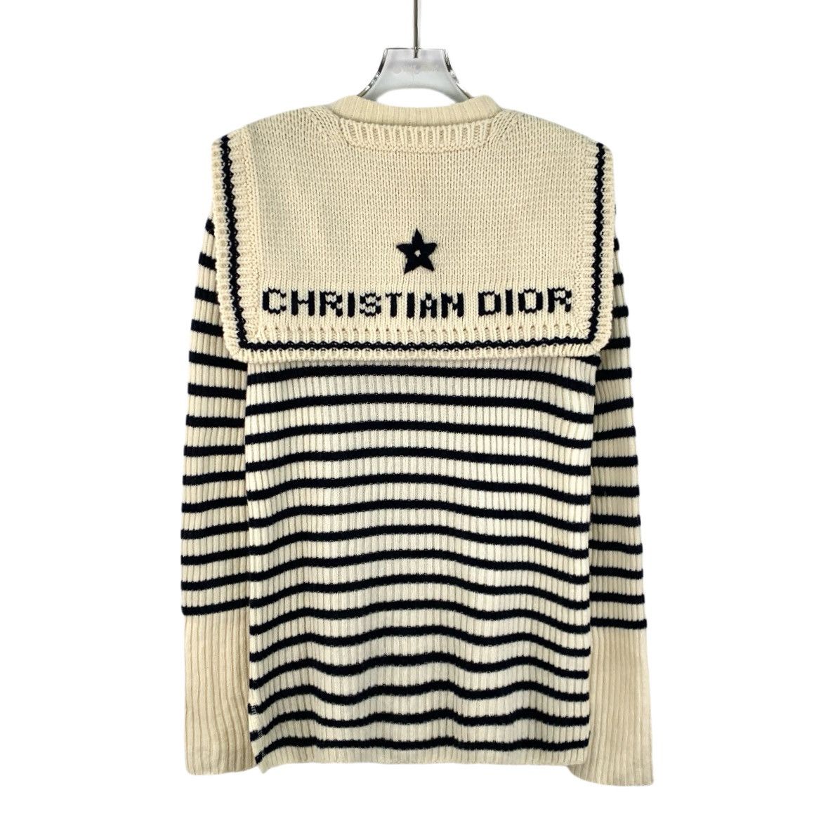 Dior Dior Wool Navy Neck Shawl Removable Sweatshirt Size S / US 4 / IT 40 - 2 Thumbnail