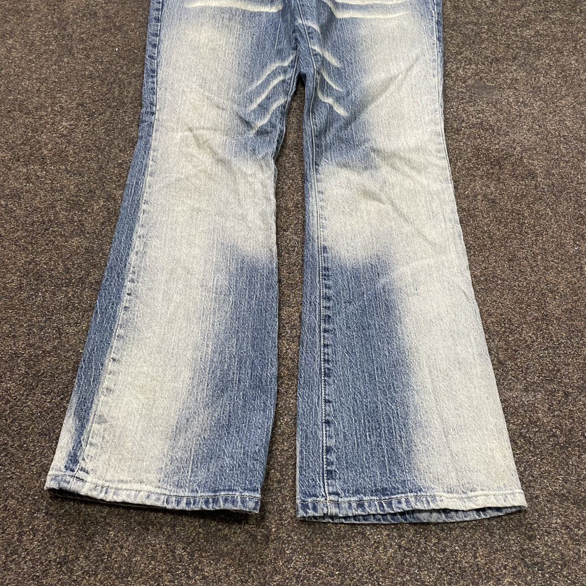 Vintage Vintage Y2K Distressed Flared Jeans Grunge 90s Archive Slim Size 34" / US 12 / IT 48 - 6 Thumbnail