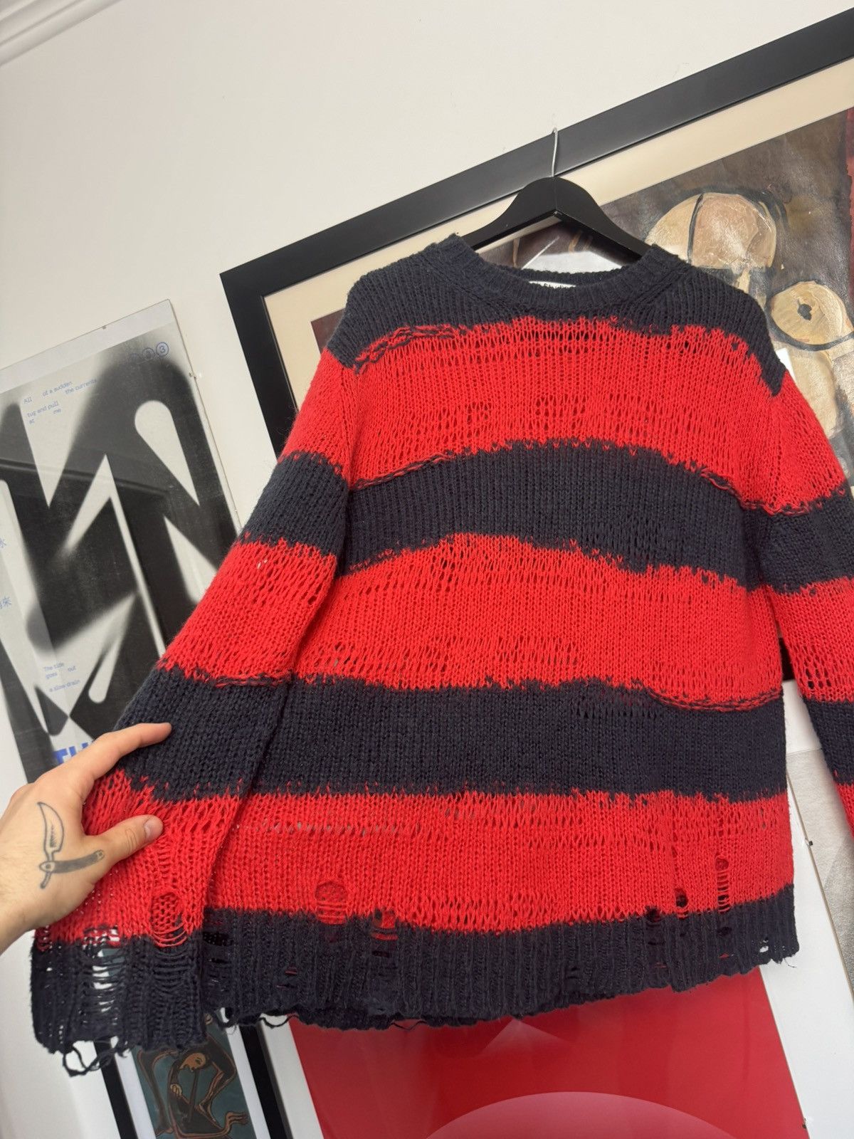 Acne Studios RARE GRAIL acne mohair distressed kurt cobain sweater knit Size US M / EU 48-50 / 2 - 3 Thumbnail