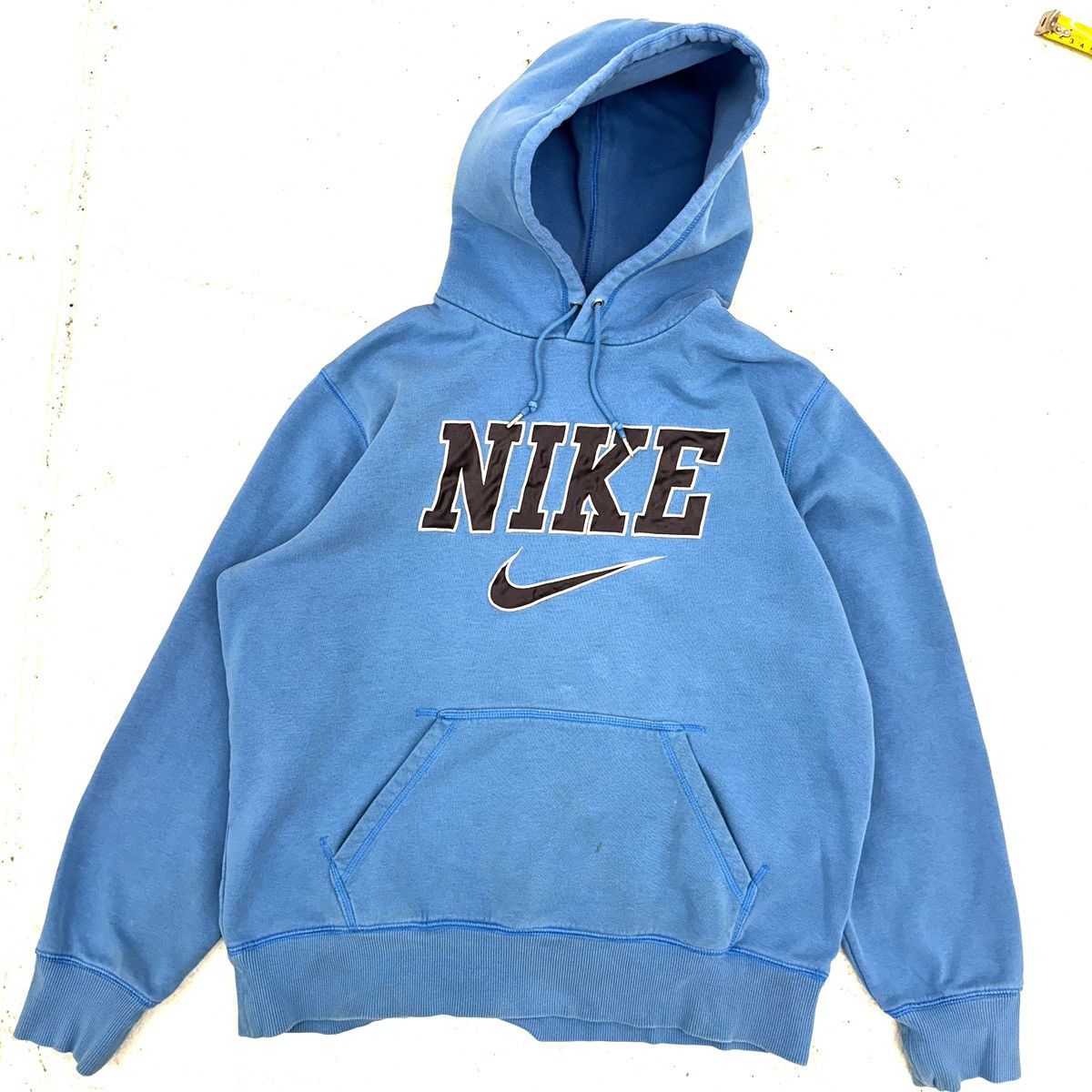 Nike Nike blue spell out hoodie sweatshirt size L Size US L / EU 52-54 / 3 - 1 Thumbnail