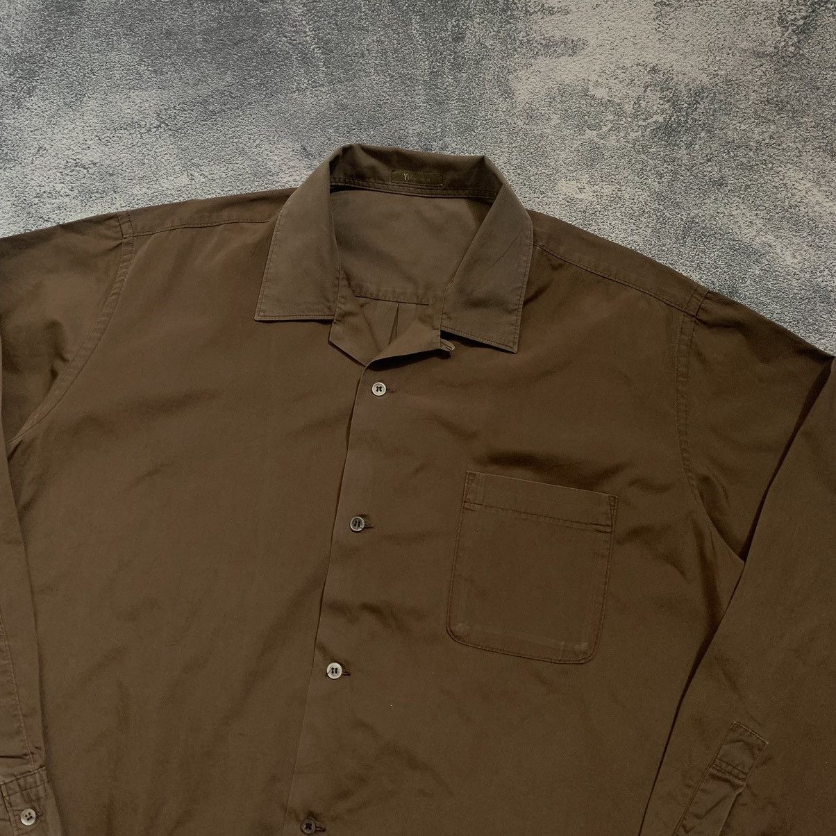 Japanese Brand 🔥Y's For men Yohji Yamamoto open collar shirt Size US XL / EU 56 / 4 - 3 Thumbnail
