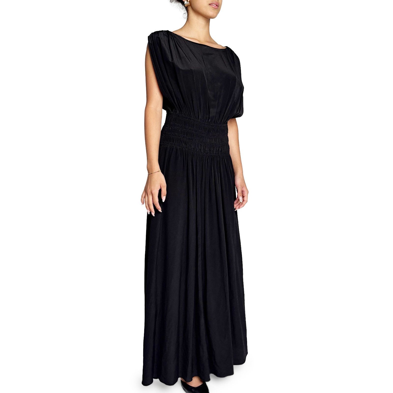 Matteau Black silk dress Size XL / US 12-14 / IT 48-50 - 4 Thumbnail