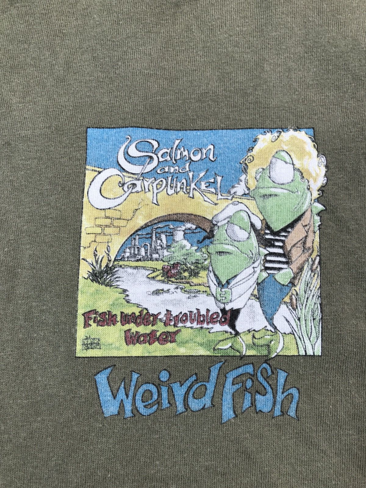 Band Tees × Vintage Weird Fish T Shirt Size XL Vintage Size US XL / EU 56 / 4 - 4 Thumbnail
