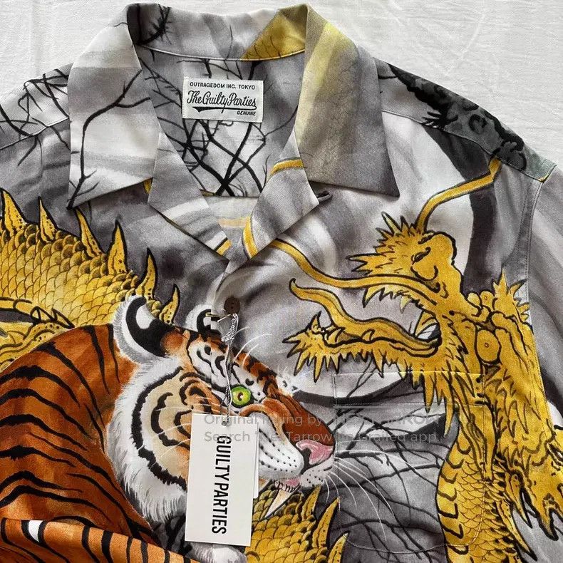 Wacko Maria Wacko Maria 22SS New Dragon and Tiger Fight TIMLEHI Hawaii Size US XL / EU 56 / 4 - 2 Thumbnail