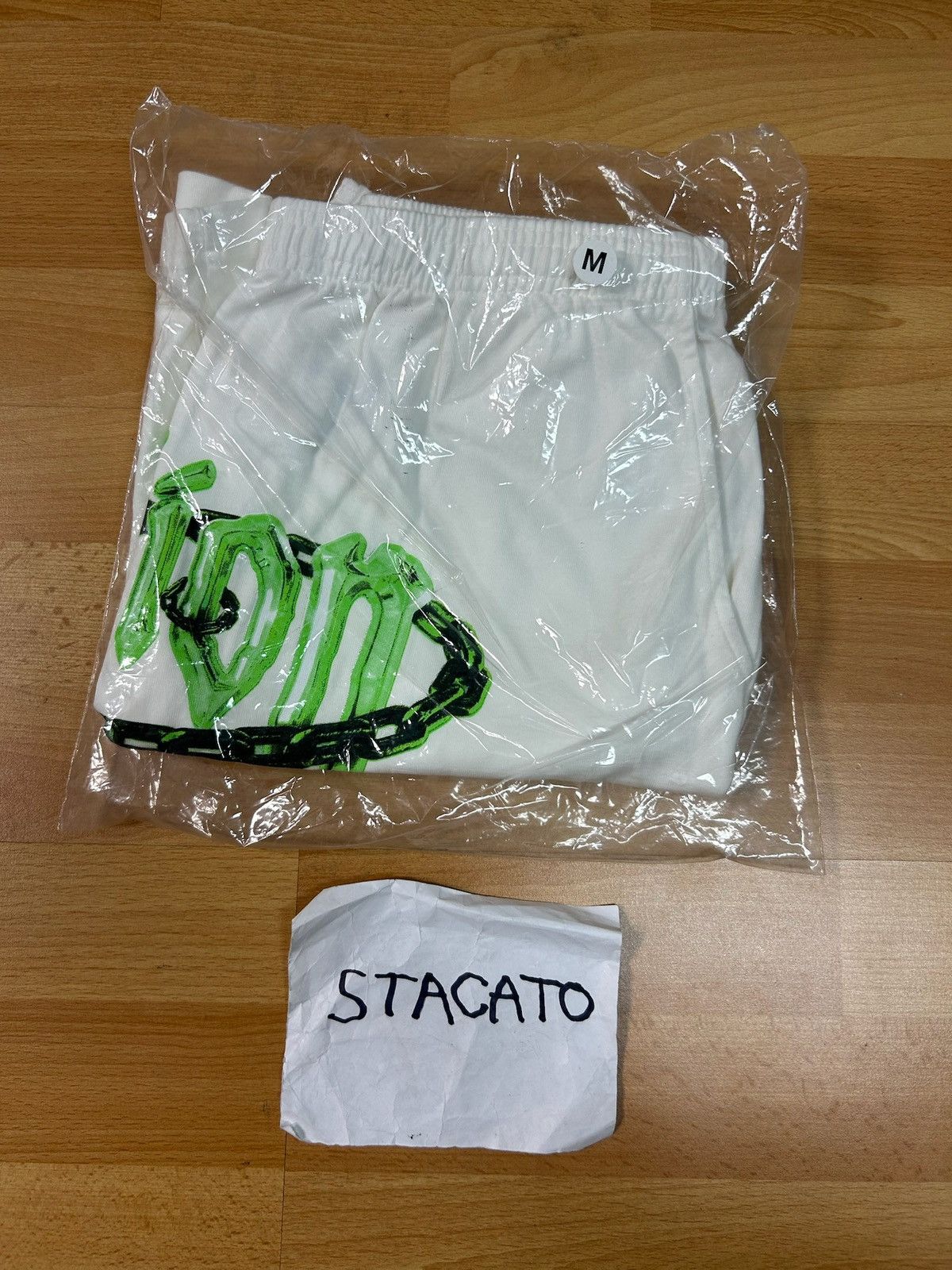 Other Fiction Y2K Chain Shorts White/Green Size US 32 / EU 48 - 2 Thumbnail